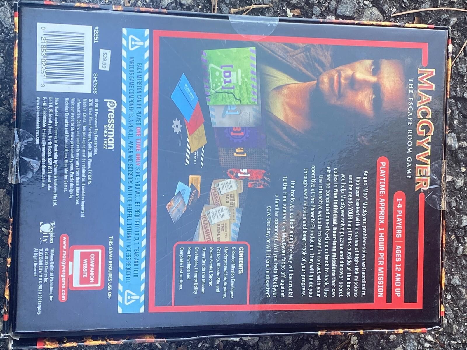 Other Pressman MacGyver The Escape Room Game - BRAND NEW FACTORY Size ONE SIZE - 5 Thumbnail
