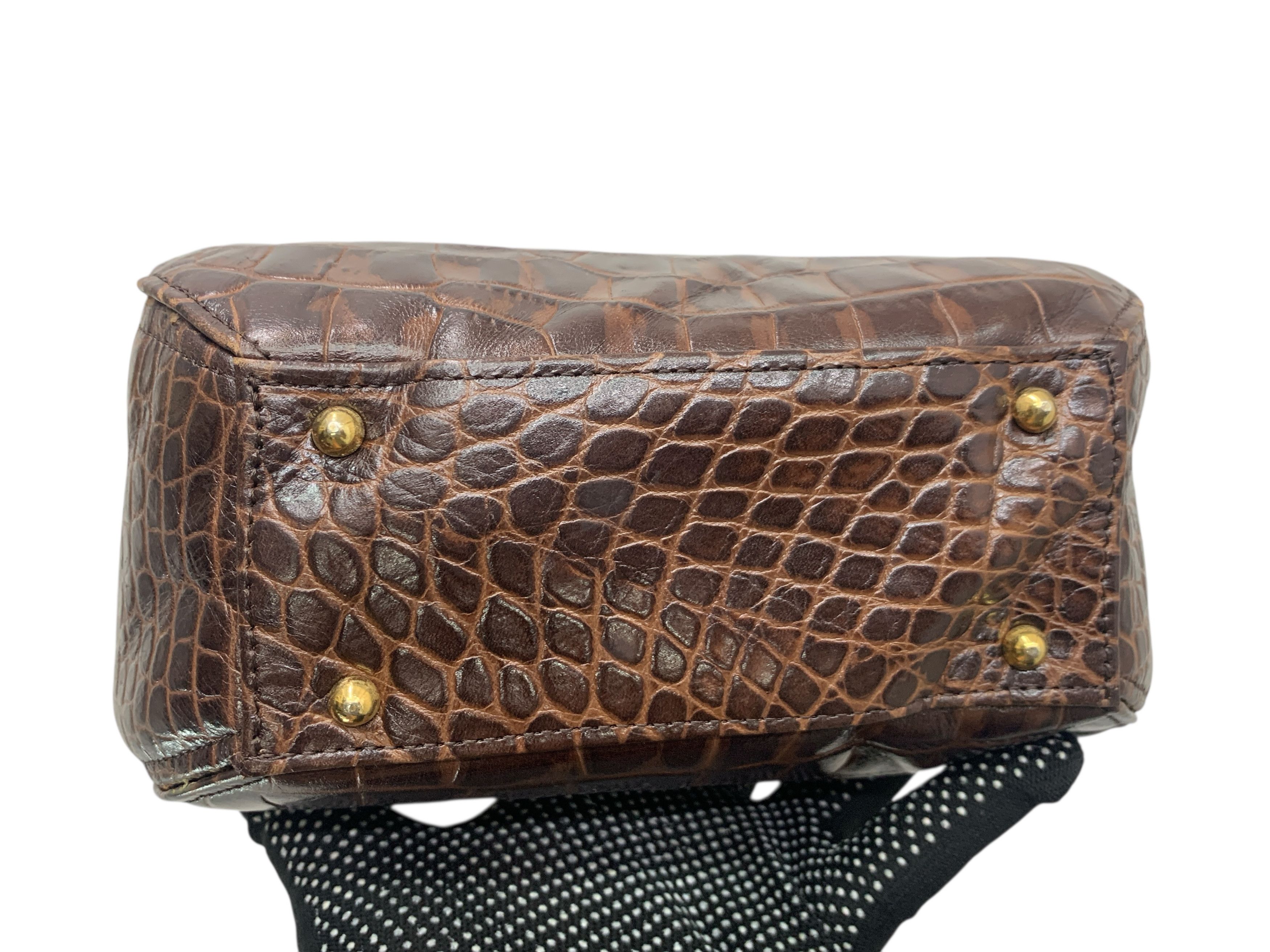 Japanese Brand Crocodile Leather Bag Sholuder Size ONE SIZE - 5 Thumbnail