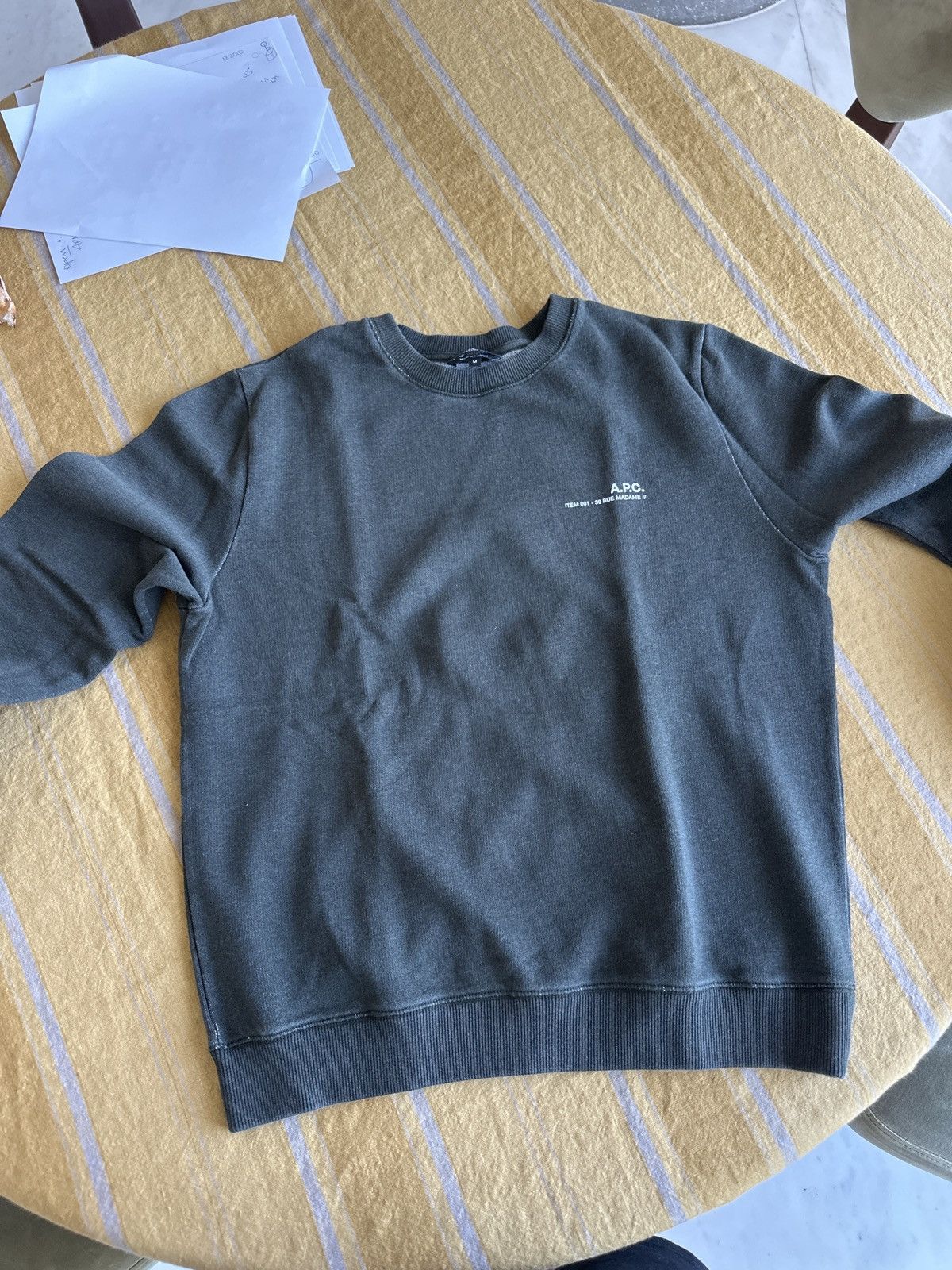 A.P.C. APC GREEN SWEATSHIRT Size US S / EU 44-46 / 1 - 1 Thumbnail