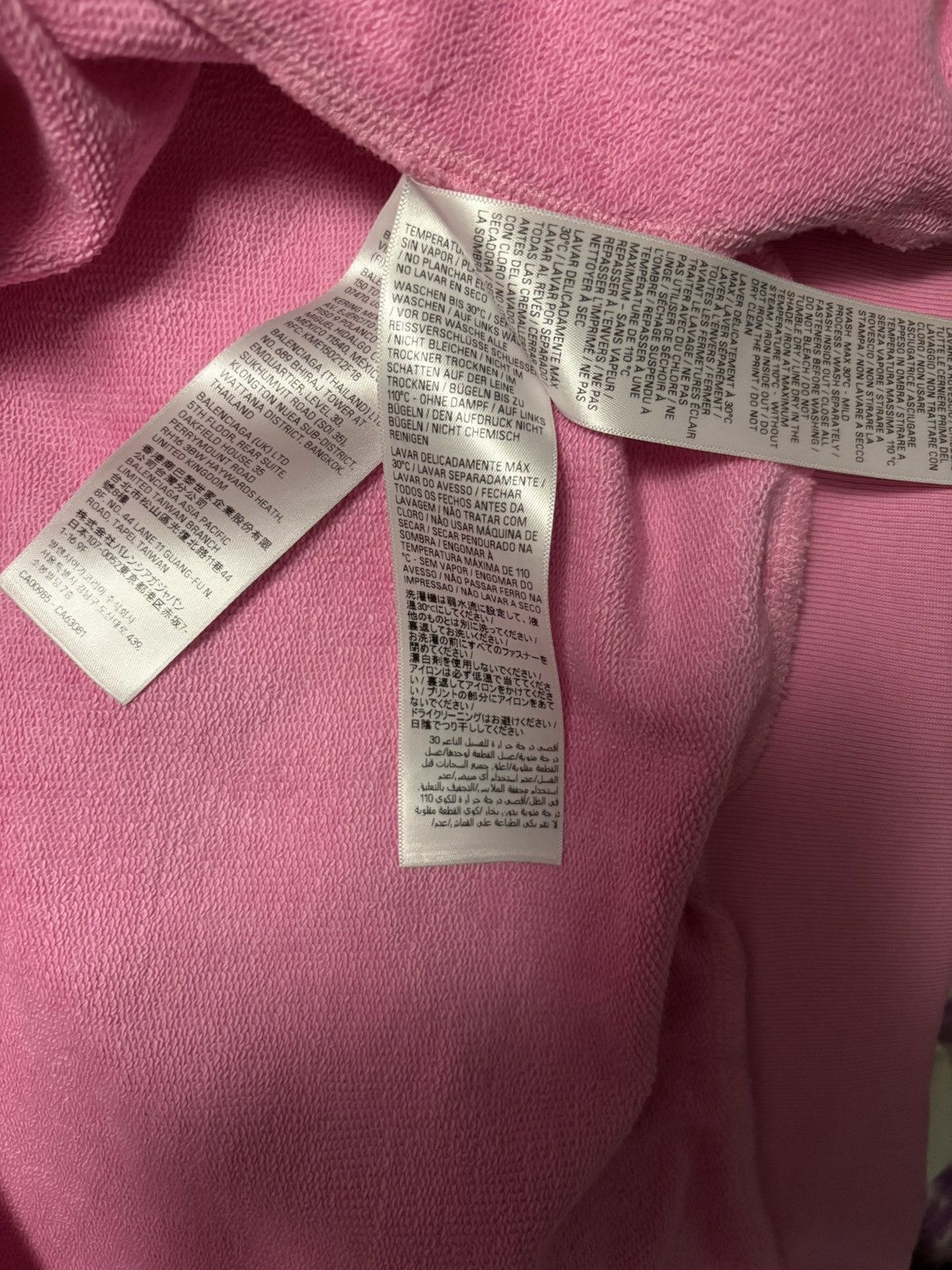 Balenciaga Balenciaga Pink Soccer Zip Up Hoodie Size US S / EU 44-46 / 1 - 9 Thumbnail
