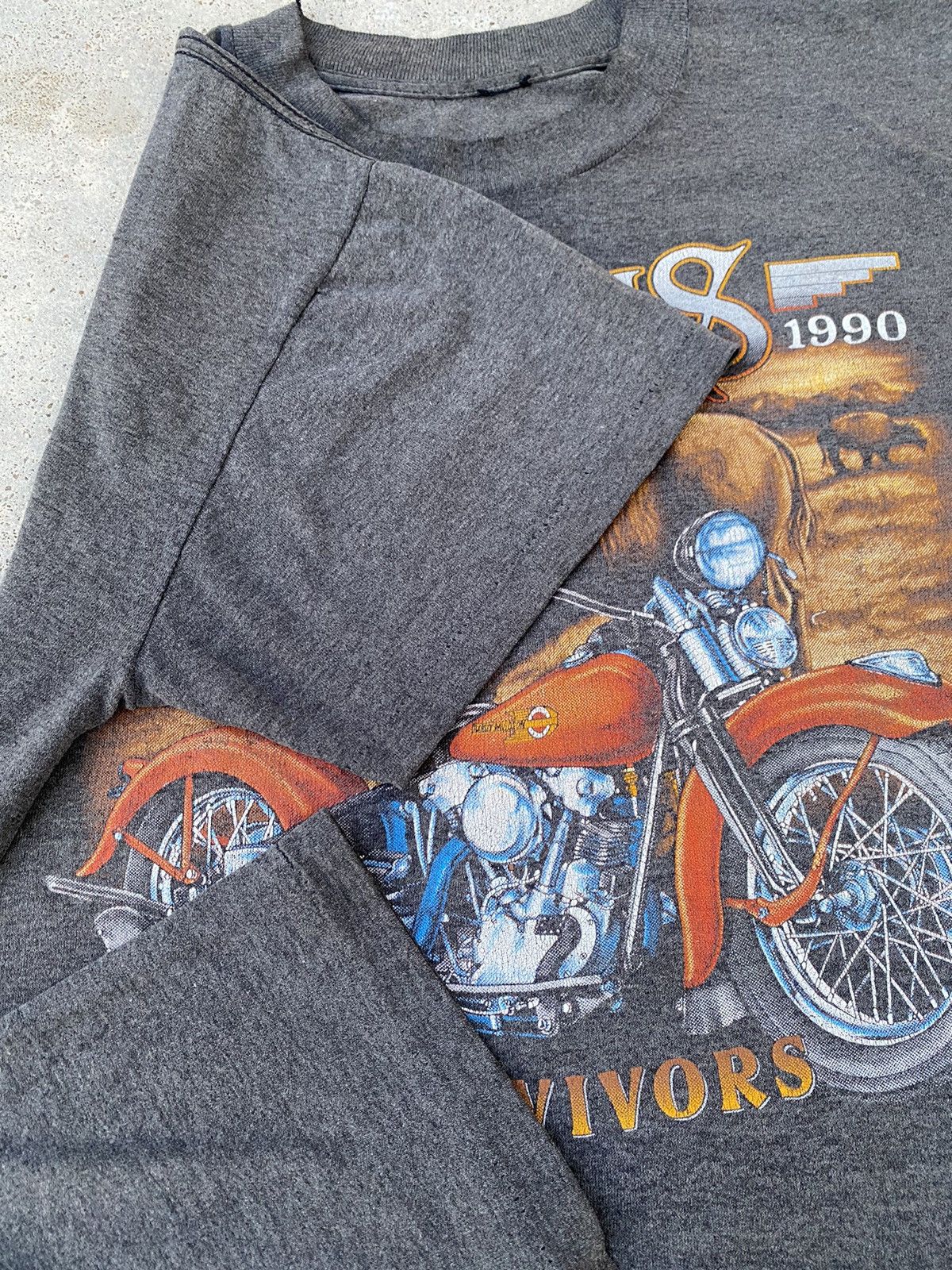 Harley Davidson Vintage 90s Harley Davidson 3D Emblem Sturgis Bison T-Shirt Size US M / EU 48-50 / 2 - 5 Thumbnail
