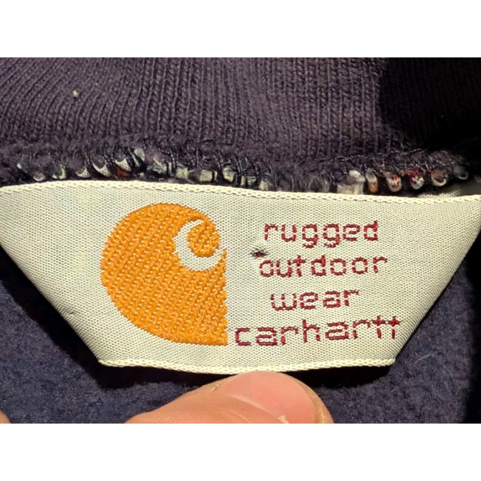 Carhartt VINTAGE Carhartt Rugged Outdoor Sweatshirt Crewneck XL Blue, Unisex Adults, Pullover, Heavyweight, Logo Embroidered, 80s Grunge, Workwear Size US XL / EU 56 / 4 - 7 Thumbnail