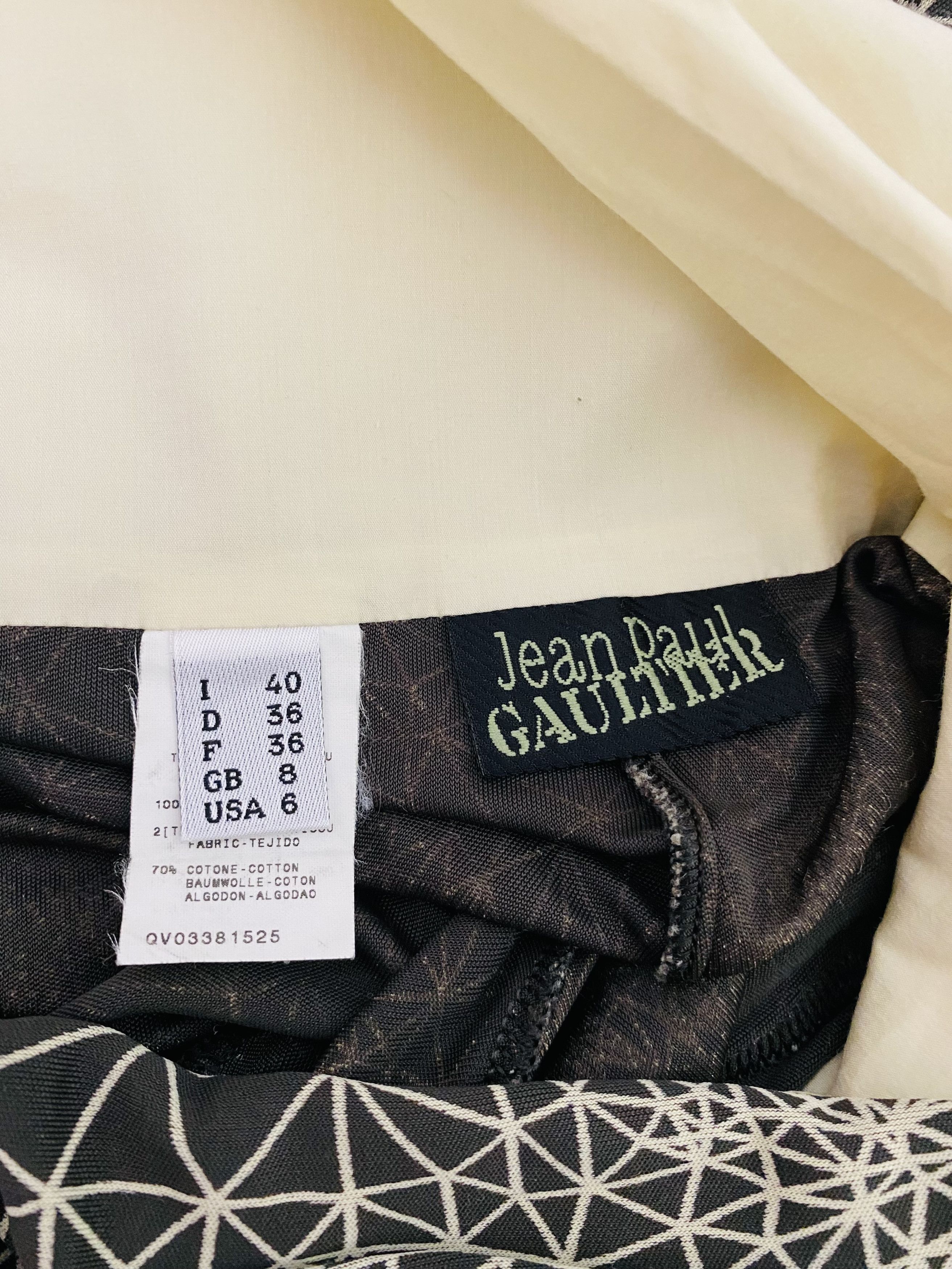 Jean Paul Gaultier Jean Paul Gaultier Geometric Face Optical Illusion Pants Size 25" / US 0 / IT 36 - 13 Thumbnail