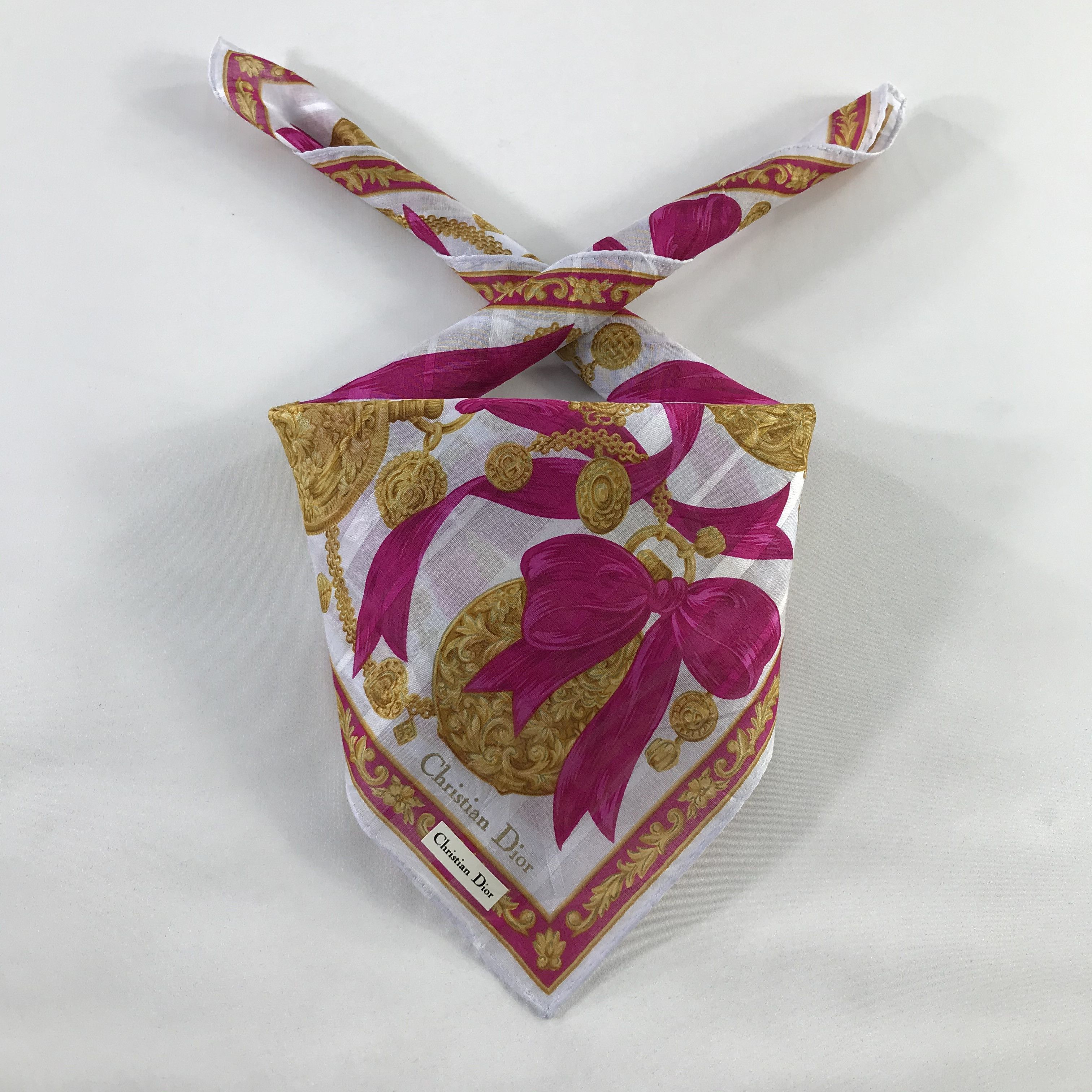 Vintage Christian Dior Neckerchief / Bandana / Handkerchief Size ONE SIZE - 1 Thumbnail