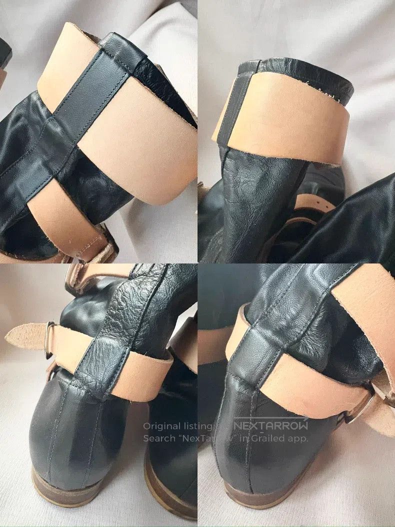 Vivienne Westwood Vivienne Westwood Black Leather Pirate Boots Size US 7.5 / IT 37.5 - 6 Thumbnail