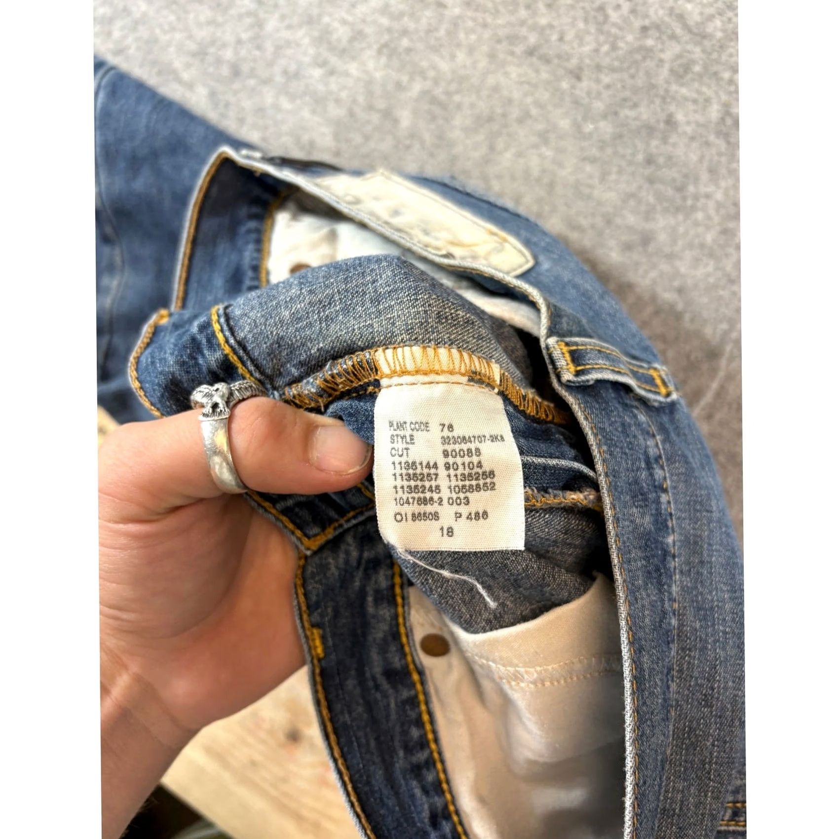 Polo Ralph Lauren VINTAGE Polo Ralph Lauren Jeans Womens 18 Denim Relaxed Straight Blue 5-Pocket 28x30 Size 40" / US 18 - 6 Thumbnail