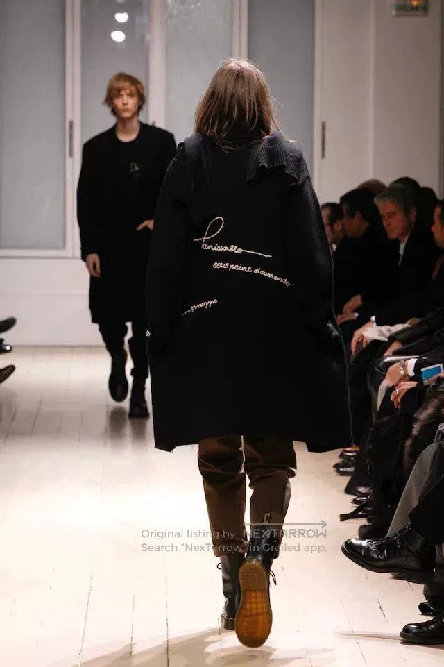 Yohji Yamamoto Yohji Yamamoto Black Wool Cardigan. Size L / US 10 / IT 46 - 3 Thumbnail