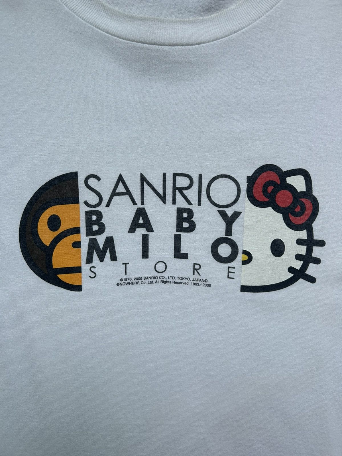 Bape 2009 Baby Milo x Hello Kitty “Sanrio Baby Milo Store” Tee Size US XL / EU 56 / 4 - 2 Thumbnail