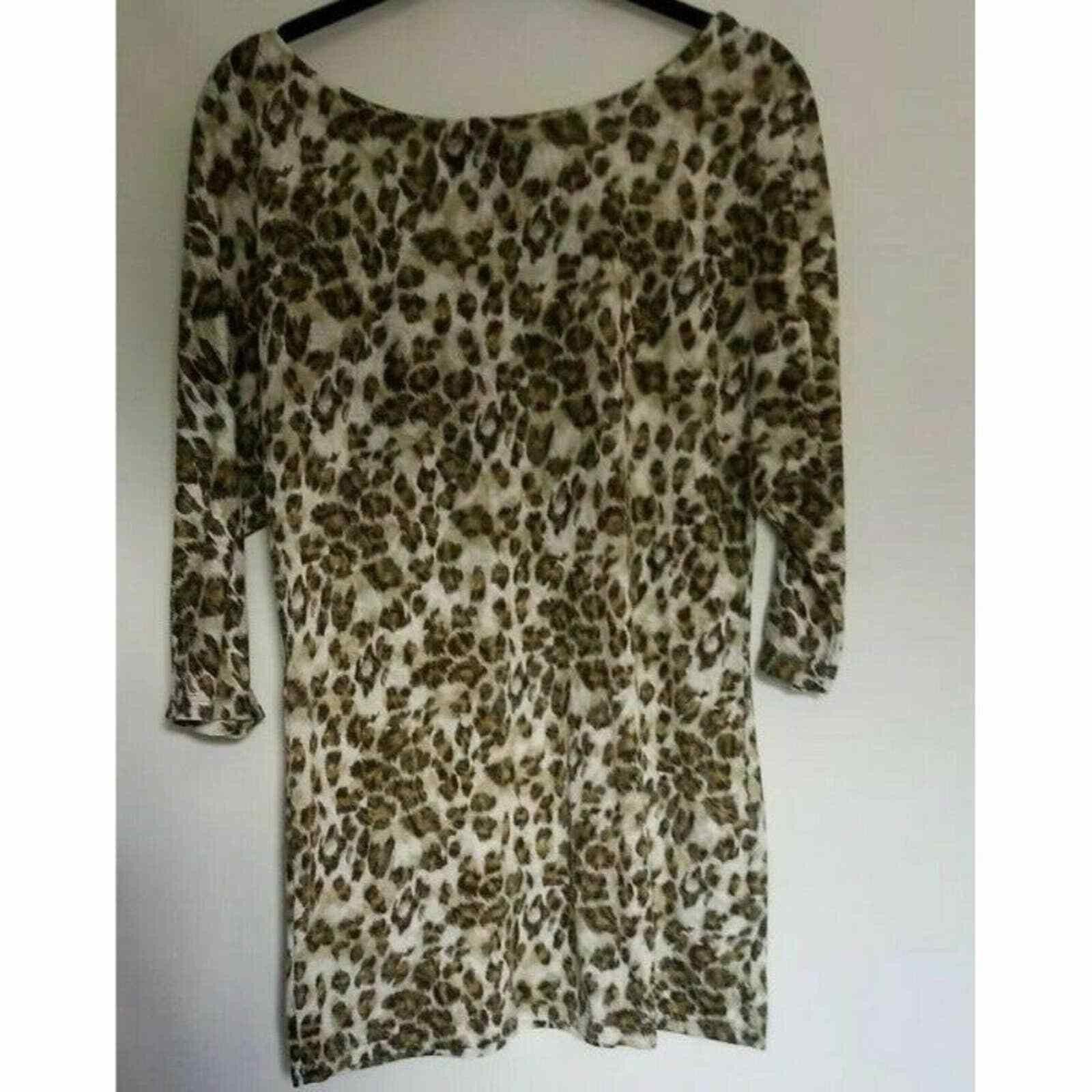 Other Inc Leopard Print Blouse Small S Tshirt Tee Top Animal Soft Size S / US 4 / IT 40 - 4 Thumbnail