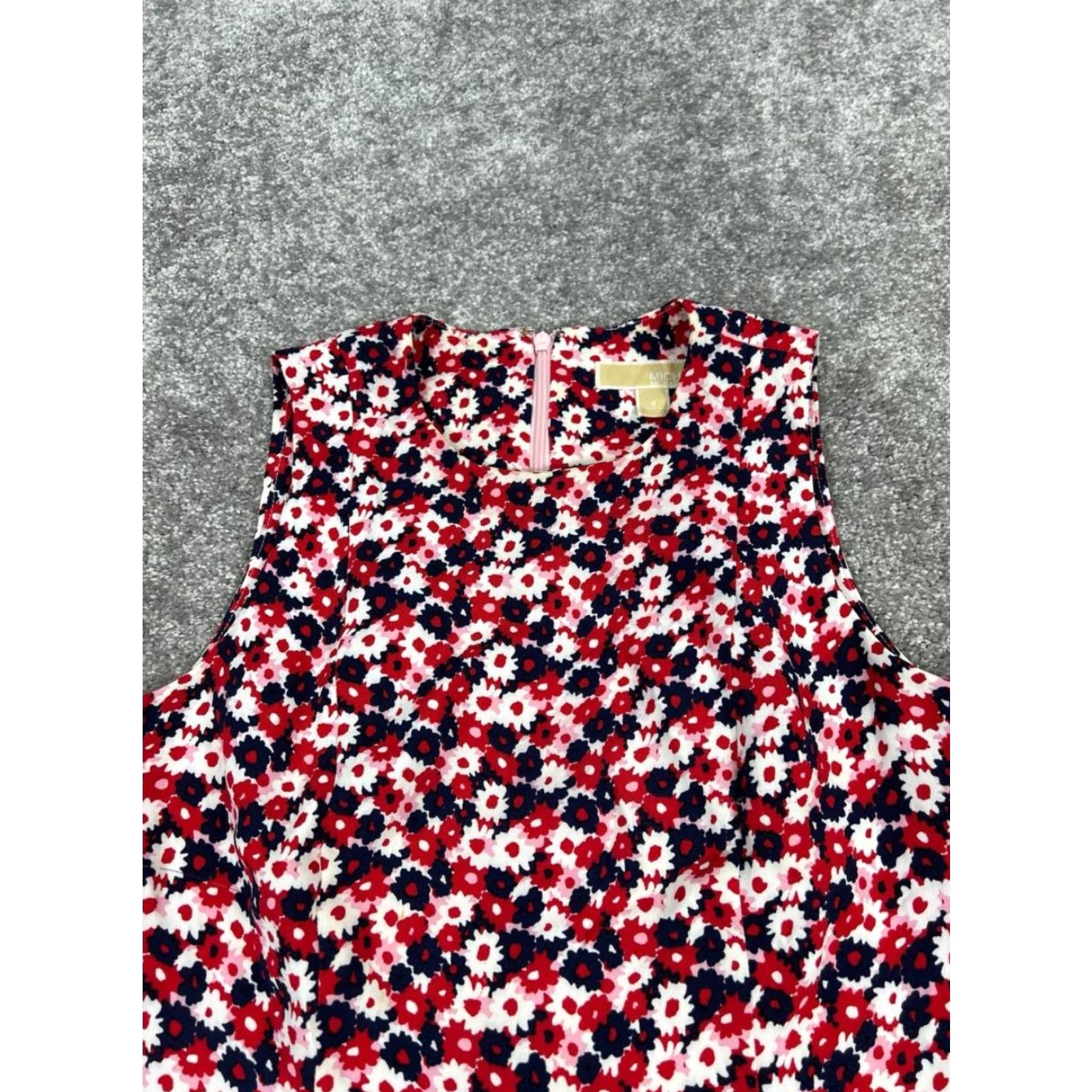 Michael Kors Michael Kors Dress Womens 4 Floral Bodycon Multicolor Sleeveless Short Viscose Casual Party/Cocktail Summer Spring Ladies Size S / US 4 / IT 40 - 2 Thumbnail