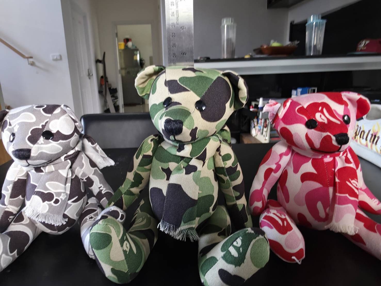 Bape A BATHING ape Bape Bear Plush dolls set for 3 Size ONE SIZE - 3 Thumbnail