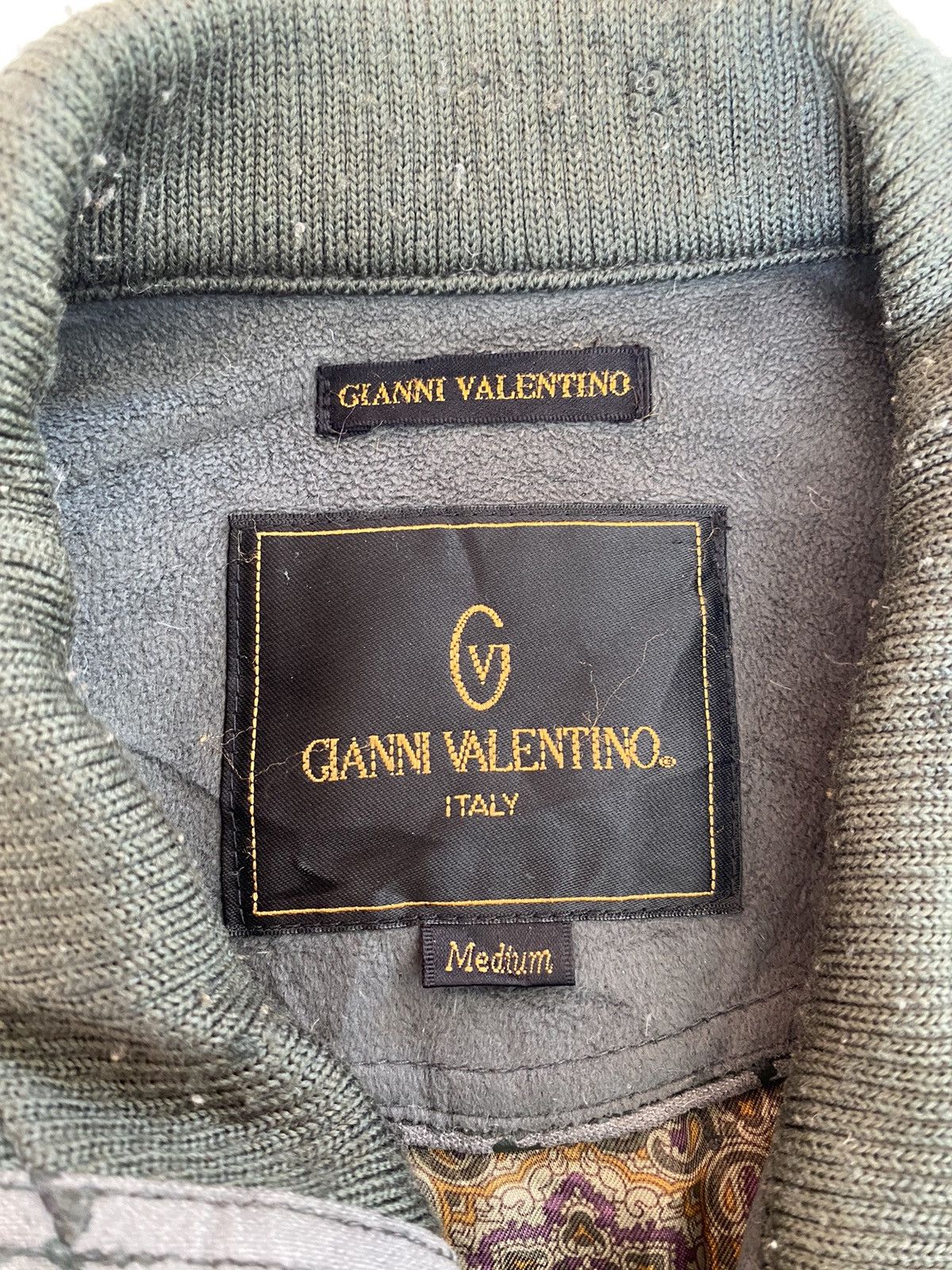 Vintage Vtg Gianni Valentino Bomber Jacket Size US M / EU 48-50 / 2 - 9 Thumbnail