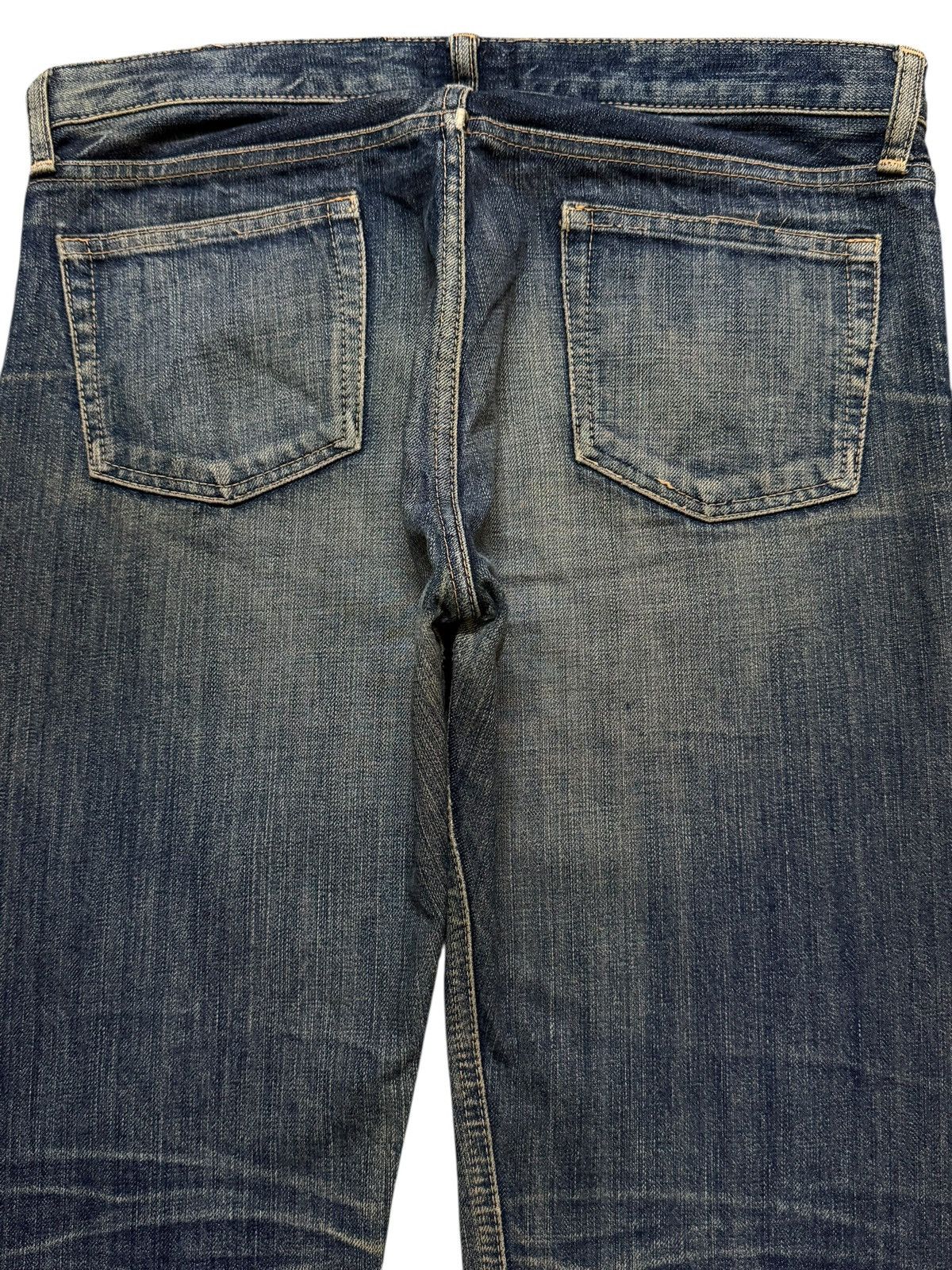 semanticdesign Vintage Y2K Japanese DMG Mud Wash Faded Whisker Straight Leg Size US 32 / EU 48 - 4 Thumbnail