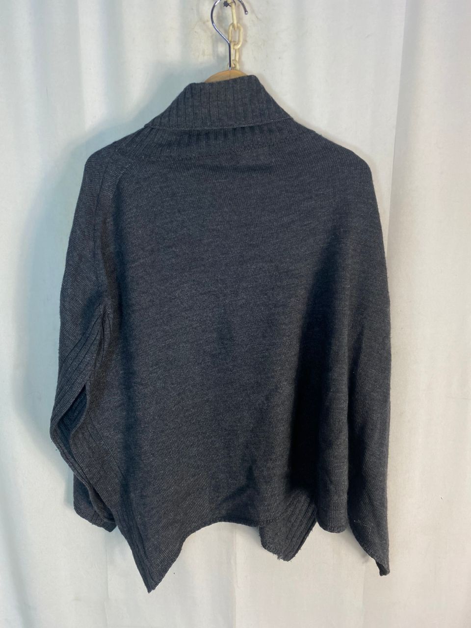 Japanese Brand × Yohji Yamamoto Ined wool ponchos turtleneck by yohji Yamamoto Size L / US 10 / IT 46 - 8 Thumbnail