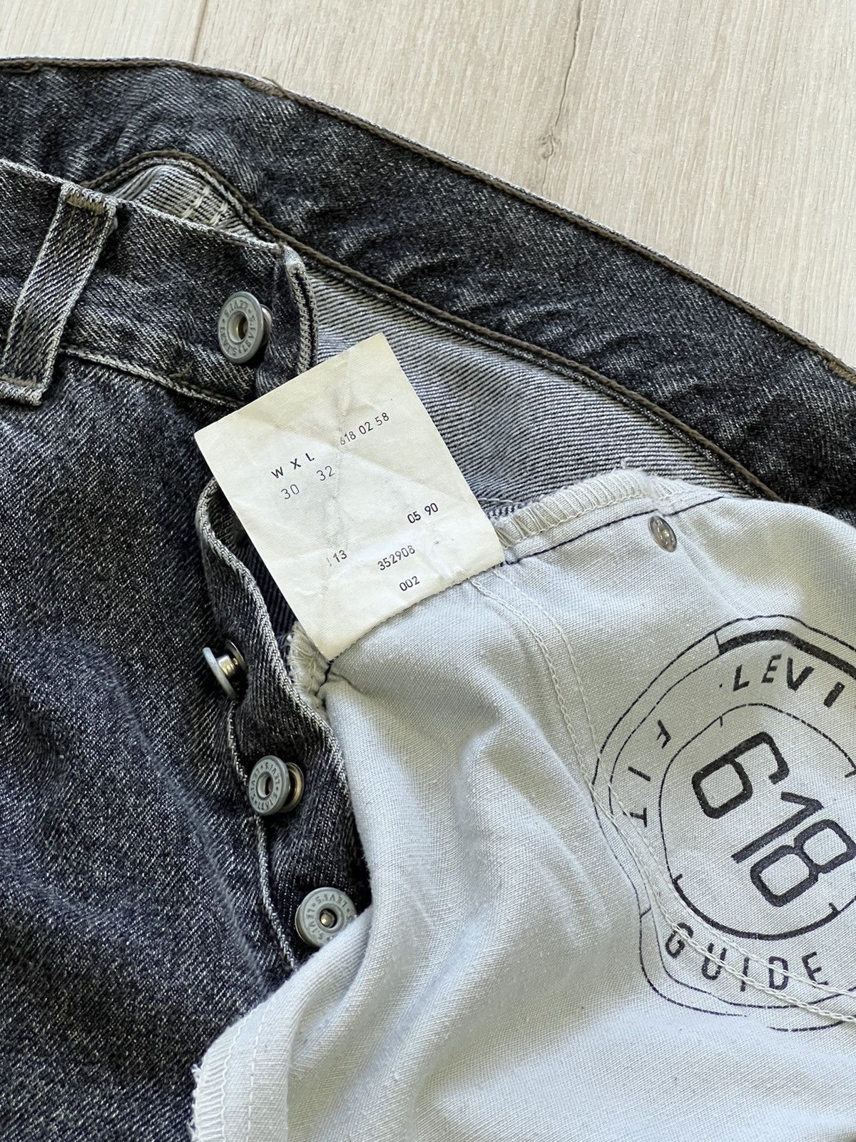 Levi's × Levi's Vintage Clothing × Vintage Vintage Levis 618 Made in Italy Washed Gray Denim Jeans Size US 30 / EU 46 - 10 Thumbnail