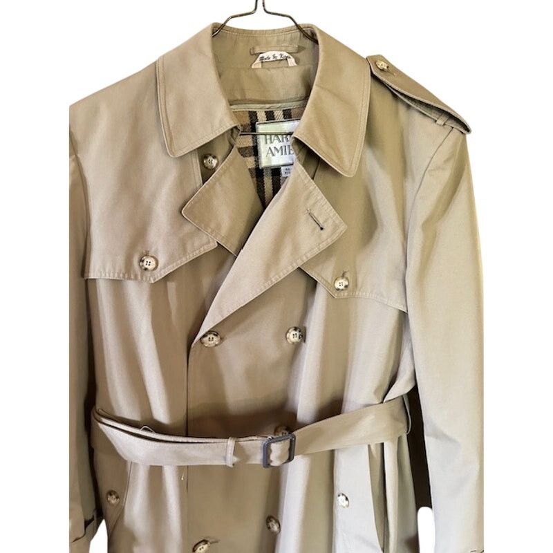 Hardy Amies Hardy Amies Trench Coat w/ Zip-Out Plaid Liner Size 44R Size US S / EU 44-46 / 1 - 3 Thumbnail