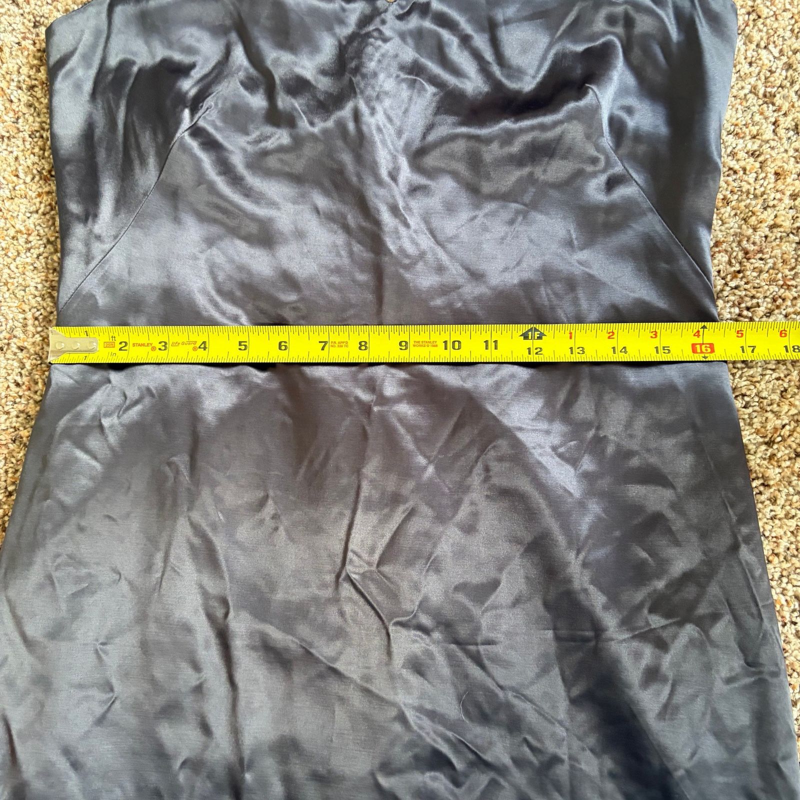 Gap Gap Satin Mini Dress NWT Womens 6 Black Sleeveless V-Neck Size M / US 6-8 / IT 42-44 - 3 Thumbnail