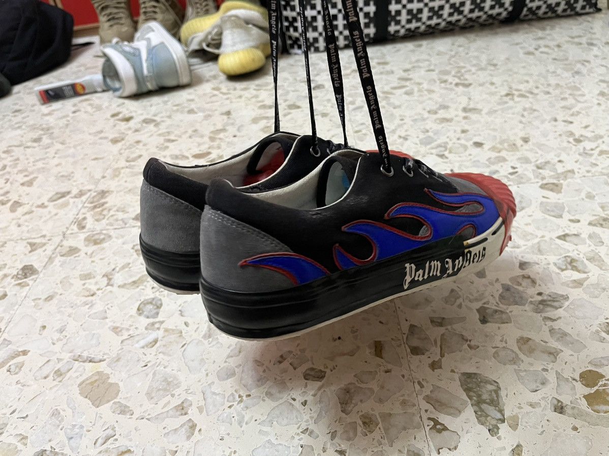 Palm Angels Palm angels low top flame leather sneaker 9us 42eu Size US 9 / EU 42 - 6 Thumbnail
