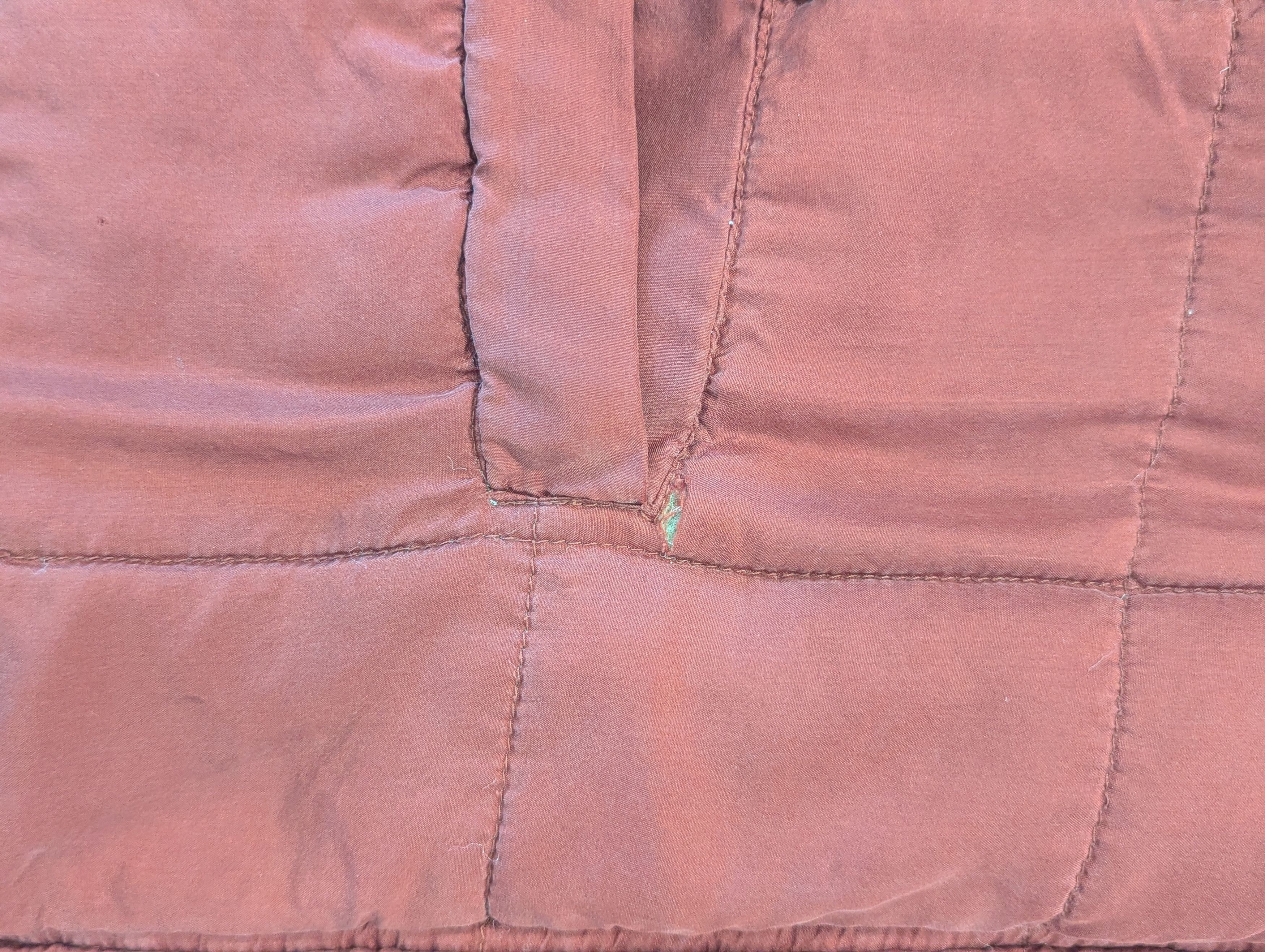 Other Vintage Bogari Studio Quilted Silk Jacket XL Maroon/Peach Size XL / US 12-14 / IT 48-50 - 3 Thumbnail