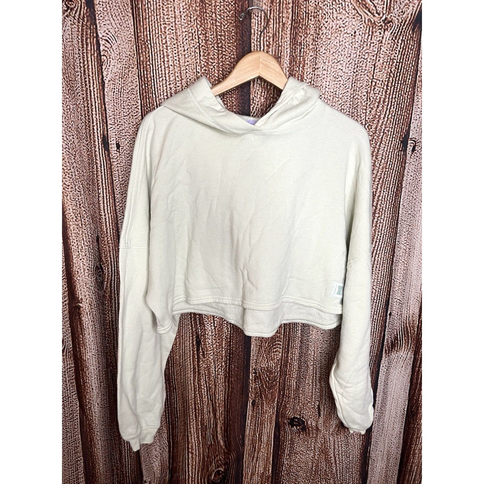 Vintage Savage x Fenty Womens Green Cropped Hooded Pullover Sweater L Size Size L / US 10 / IT 46 - 2 Thumbnail
