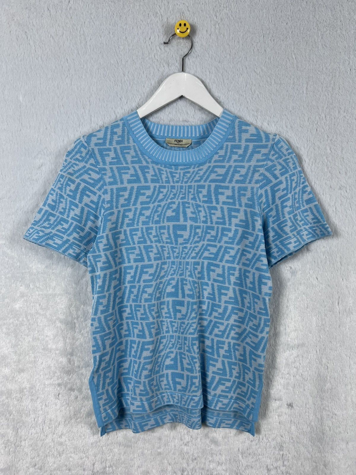 Fendi Fendi FF Vertigo Blue Knit Size M / US 6-8 / IT 42-44 - 1 Thumbnail