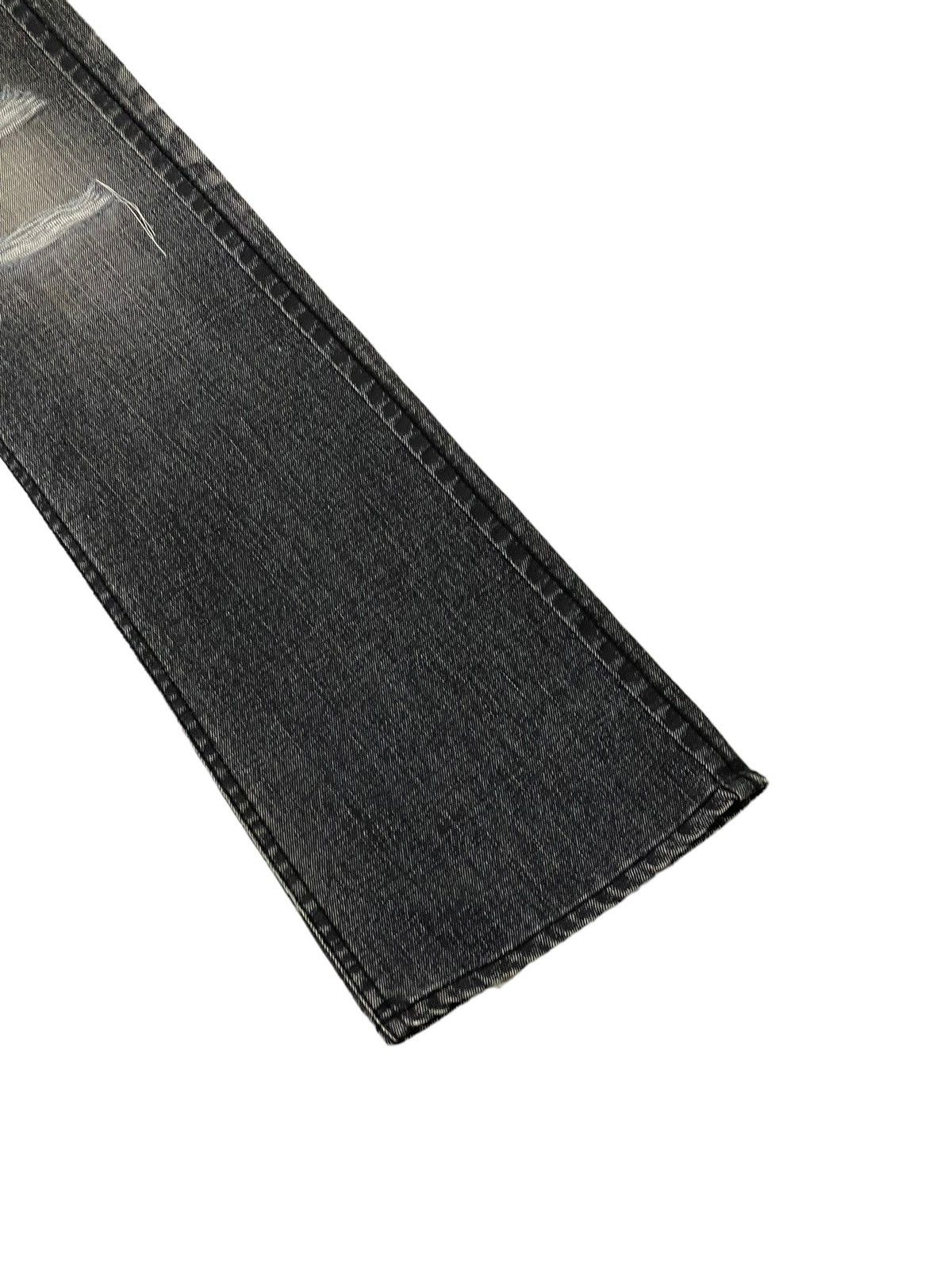 Japanese Brand Flare Jeans Blue Way Faded Thrash Distress Boot Cut 6🟦2 Size US 29 - 4 Thumbnail