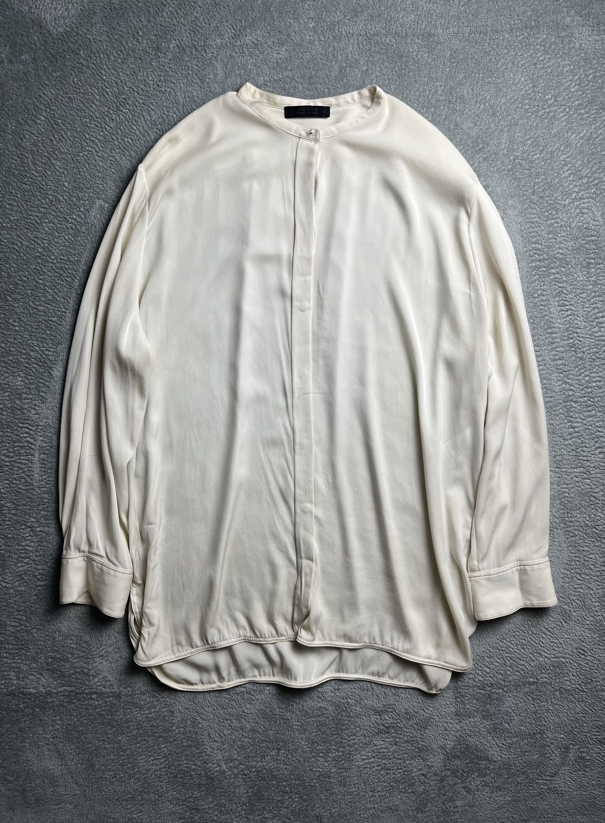 The Row The row - Ivory cola band collar oversized shirt Size XS / US 0-2 / IT 36-38 - 1 Thumbnail