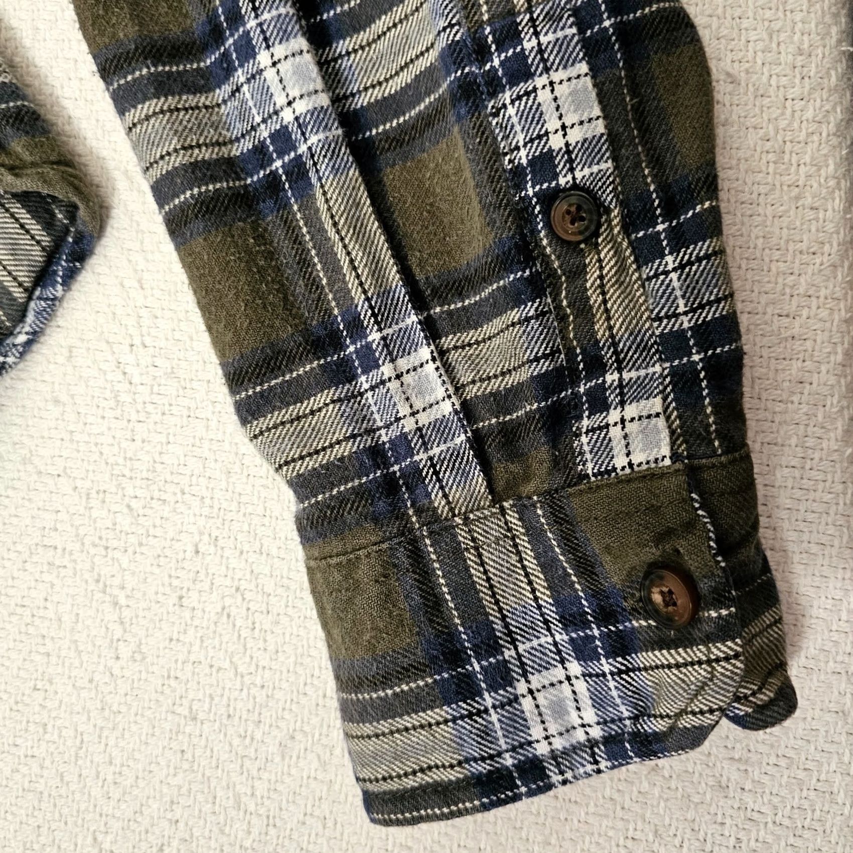 Vintage JACHS Shirt Men's L Green Blue Plaid Flannel Cotton Long Sleeve Button-Up Collar Spread Vintage: No, Regular Fit, 100% Cotton, Logo Size US L / EU 52-54 / 3 - 7 Thumbnail