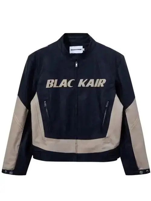 Japanese Brand Retro Color Block Casual Motorcycle Jacket Size US L / EU 52-54 / 3 - 3 Thumbnail