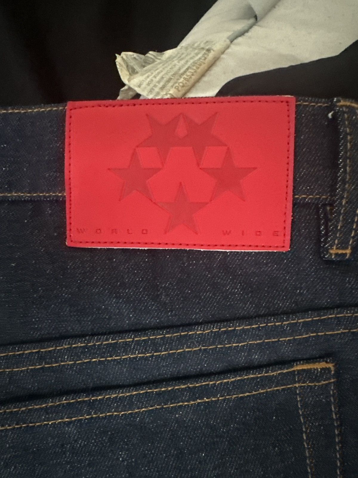 Sp5der Sp5der Jeans Indigo yellow emblems Size US 30 / EU 46 - 4 Thumbnail