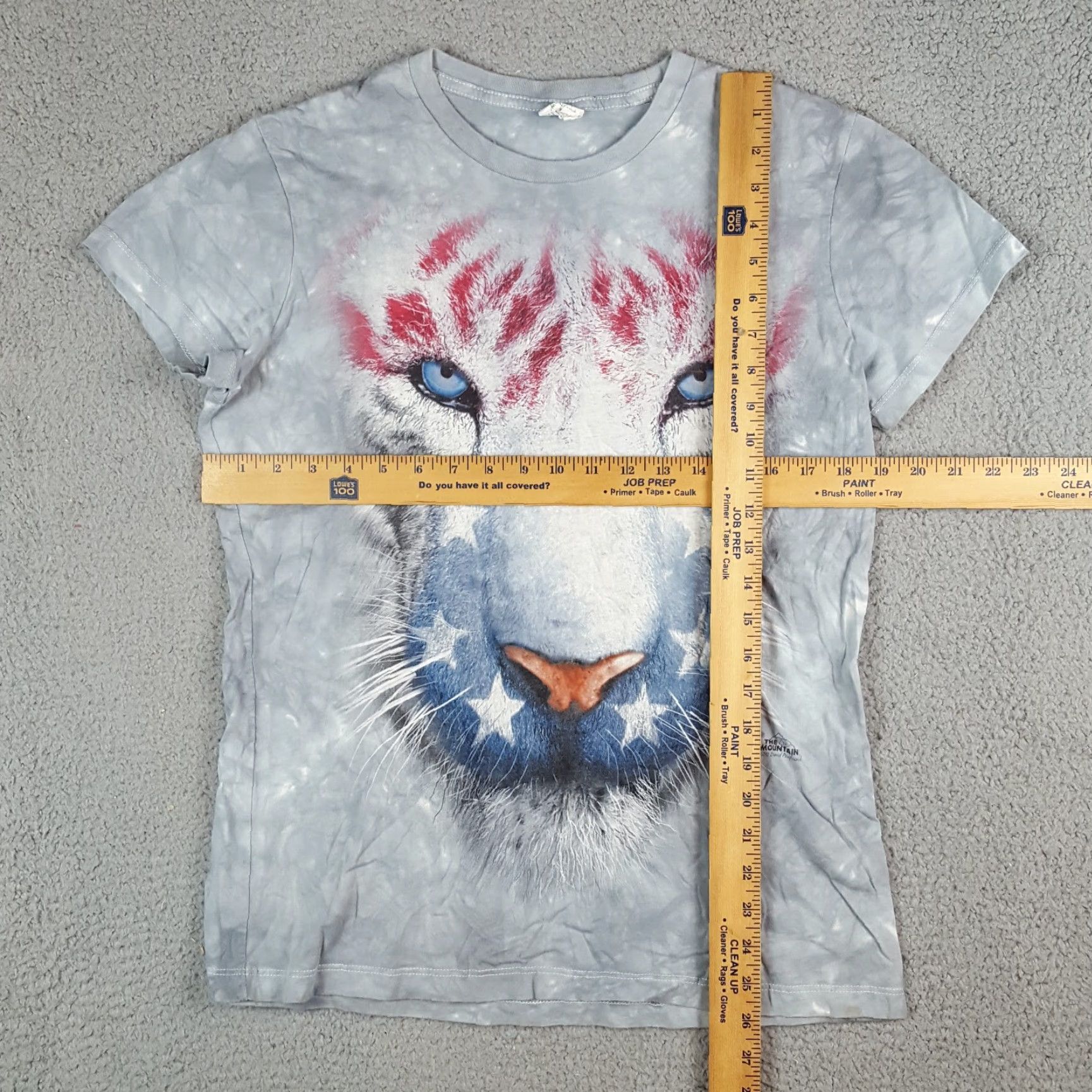 The Mountain VINTAGE The Mountain American Flag Lion Tiger Women's Size L Retro Short Sleeve T Shirt Tie-Dye Size L / US 10 / IT 46 - 5 Thumbnail