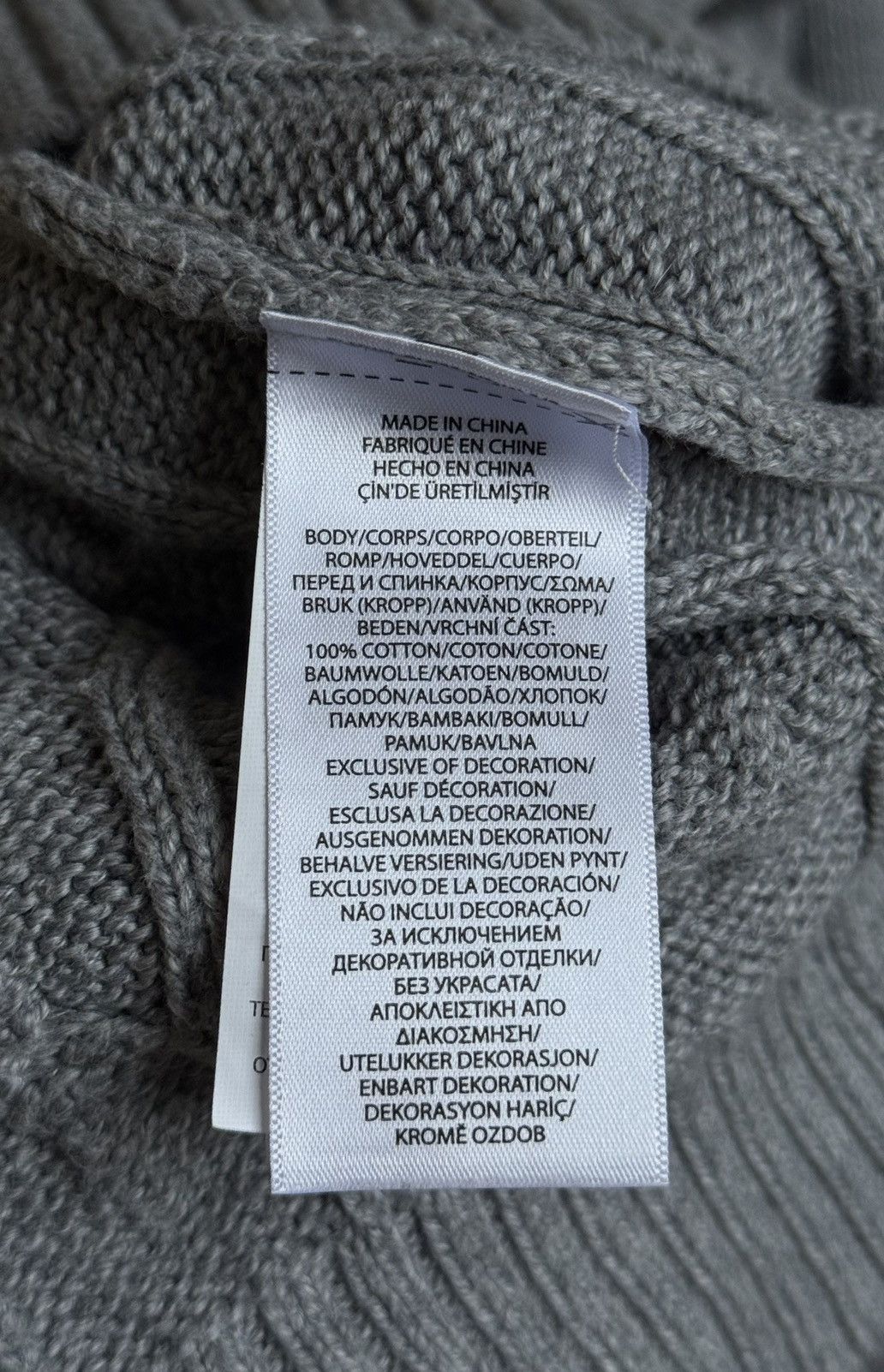 Polo Ralph Lauren Polo Ralph Lauren Cable Knit Cotton Sweater Gray M Size US M / EU 48-50 / 2 - 14 Thumbnail