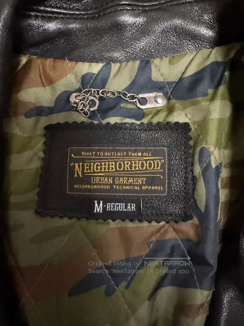 Neighborhood Neighborhood Zippered Leather Jacket M Size Size US M / EU 48-50 / 2 - 2 Thumbnail