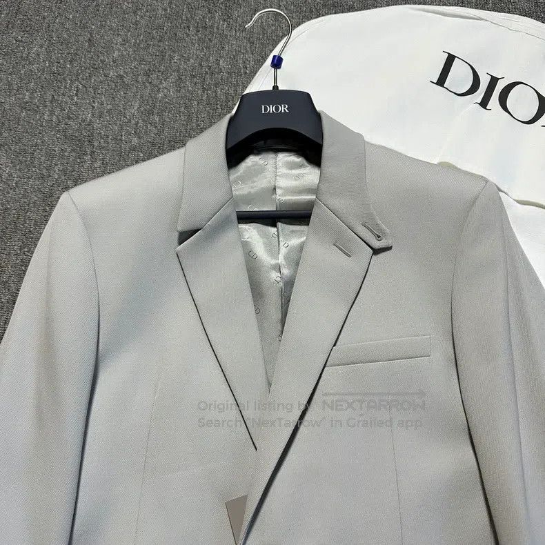 Dior Dior Glacier Silver Woollen Suit Size 48R - 2 Thumbnail