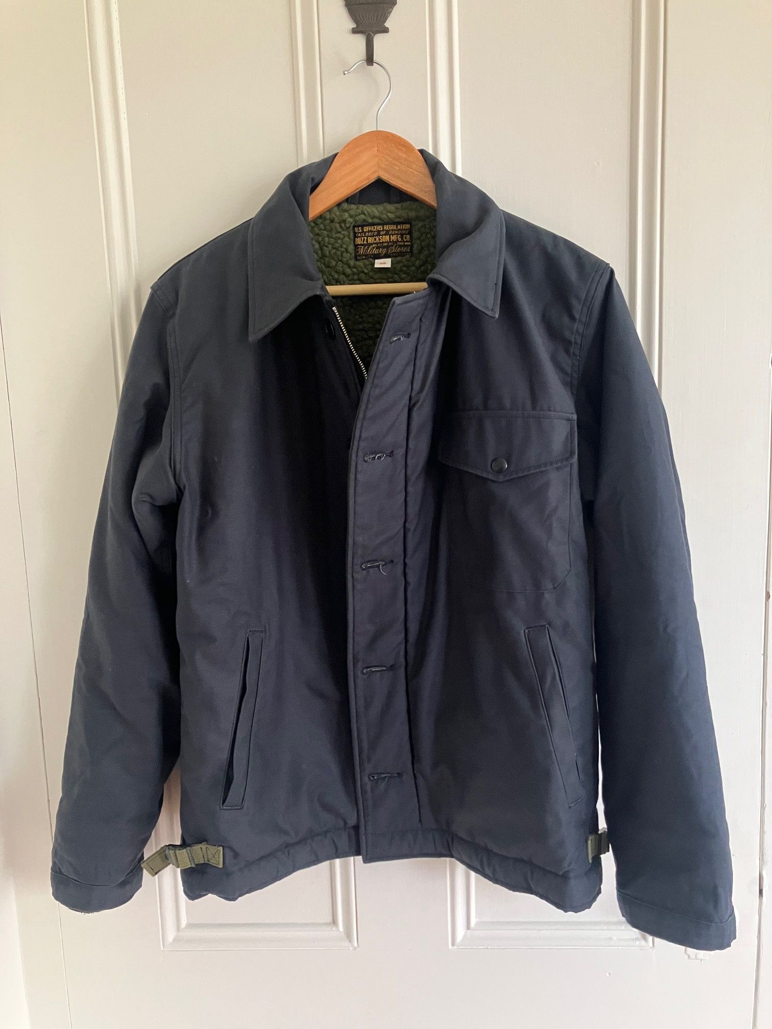 Buzz Rickson's Buzz Rickson's A-2 Deck Jacket, Navy, Size 38 Size US M / EU 48-50 / 2 - 2 Thumbnail