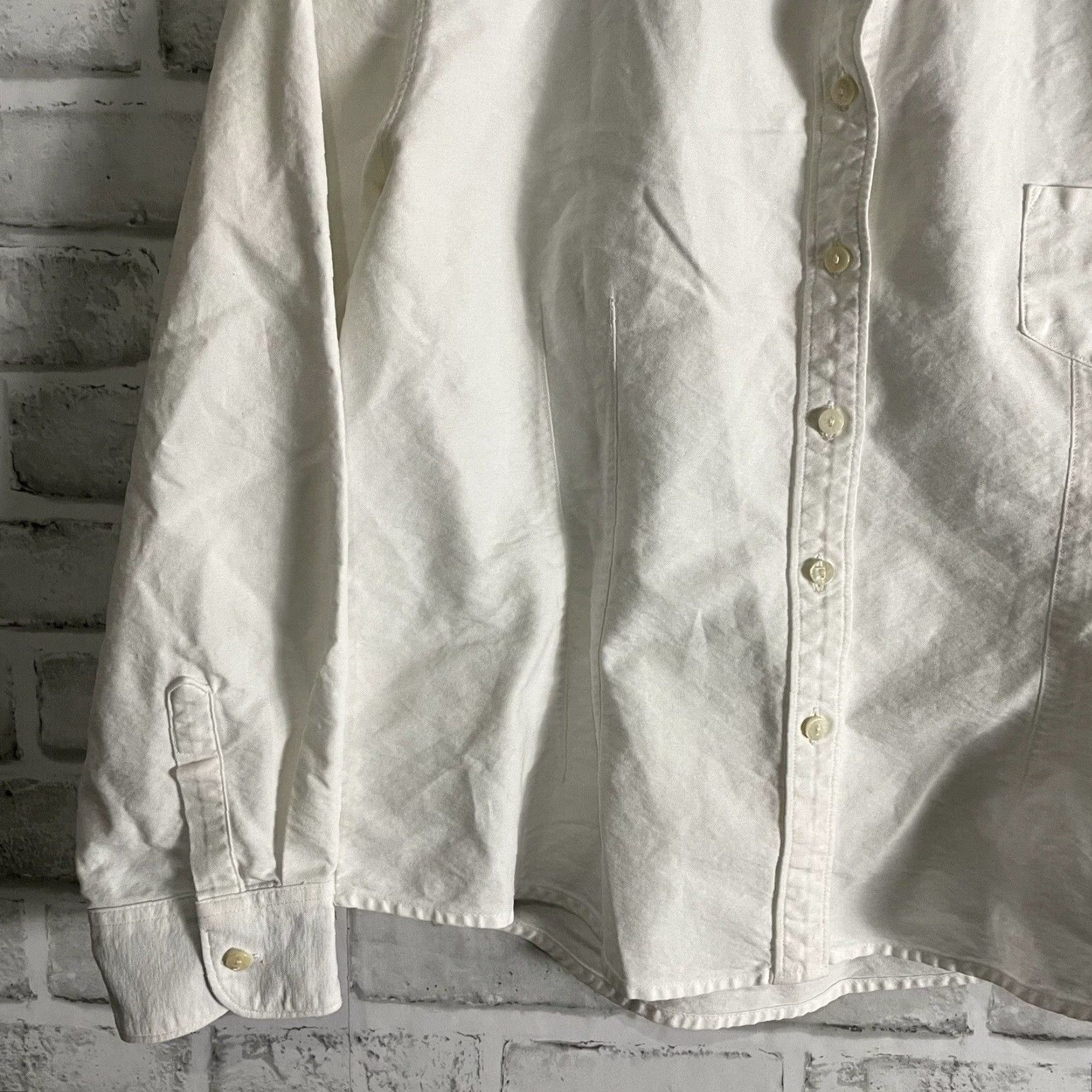 Vintage Ferrioni Long Sleeve Button Down Shirt Womens Medium White Size M / US 6-8 / IT 42-44 - 3 Thumbnail