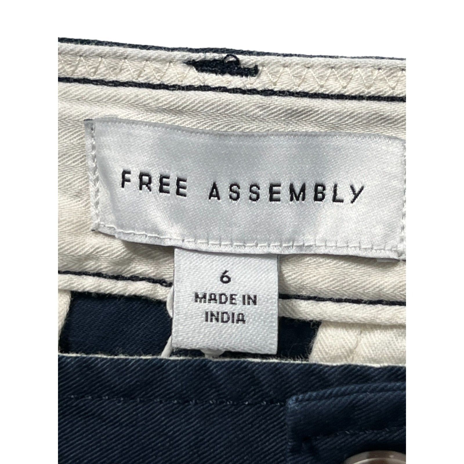 Other Free Assembly - Women's Wide Leg Chino Pants - Blue - 6 Size 28" / US 6 / IT 42 - 13 Thumbnail