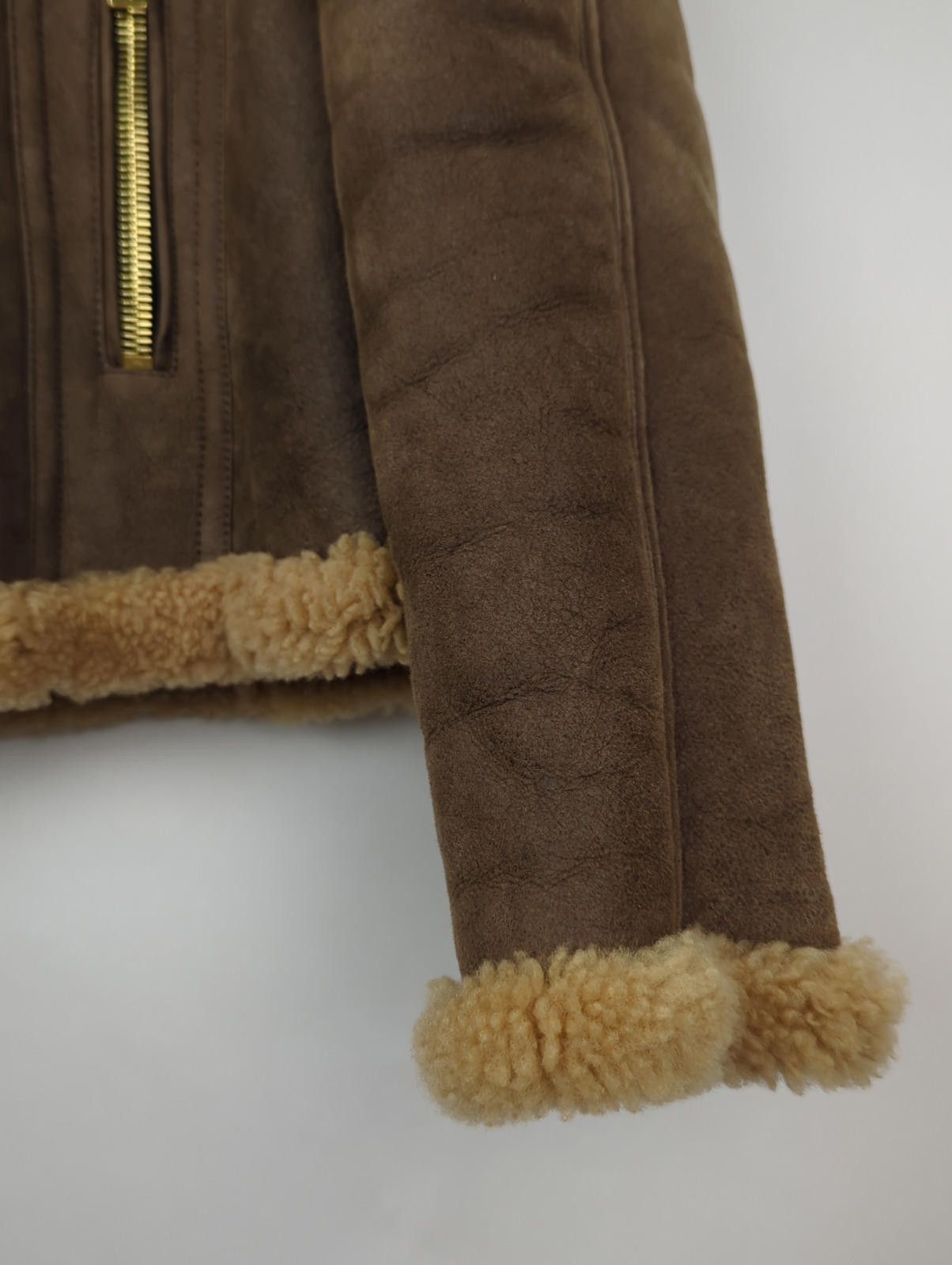 Burberry Prorsum RARE FW16 Sz IT 46 Sculptural Shearling Flight Bomber Jacket Size US S / EU 44-46 / 1 - 12 Thumbnail