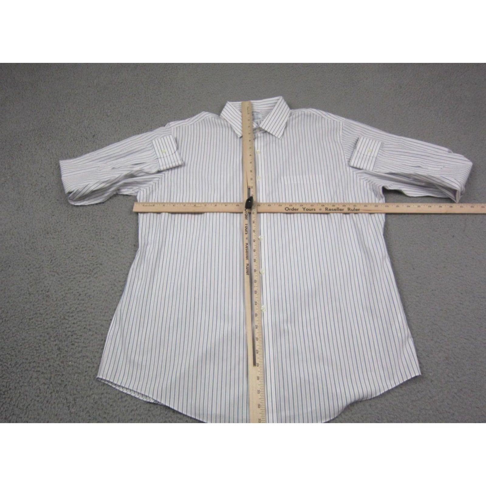 Brooks Brothers Brooks Brothers Shirt Mens XL White Men Striped Regent Supima Cotton Size US XL / EU 56 / 4 - 4 Thumbnail