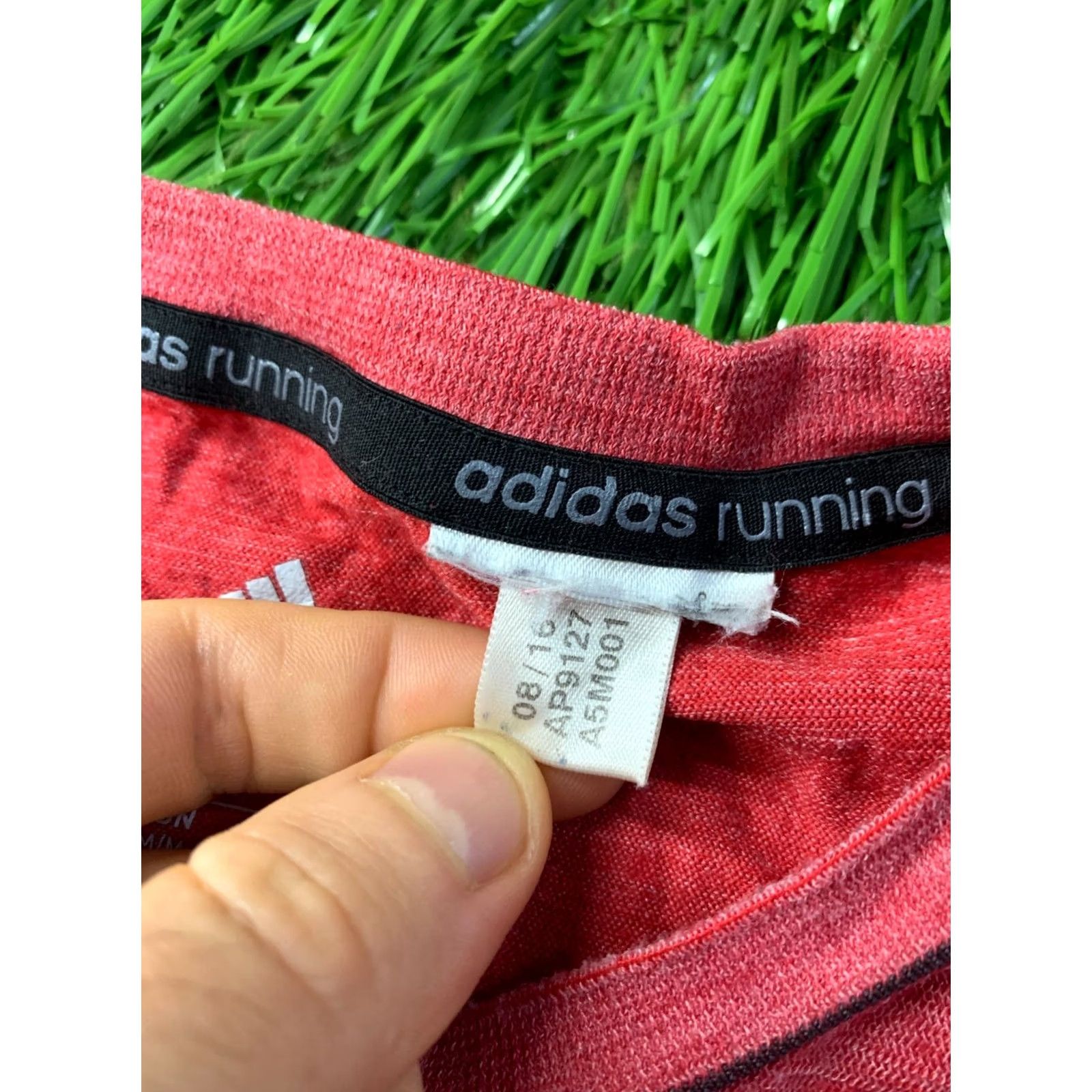 Adidas ADIDAS RUNNING T-SHIRT MEN Shirt Jersey Short Sleeve M Red and Gray 2016 Running Performance Size US M / EU 48-50 / 2 - 6 Thumbnail