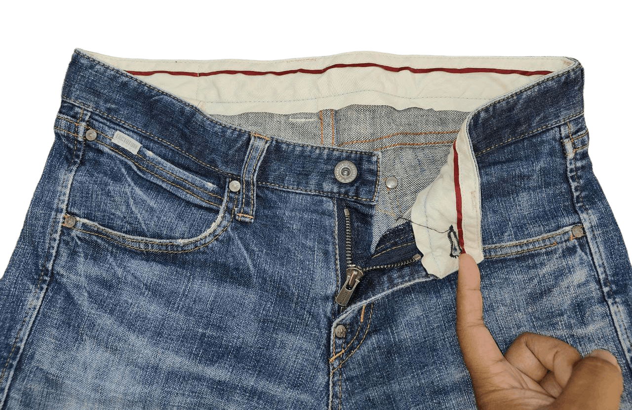 FACTOTUM Factotum Japanese Brand Distressed Denim Size 32" / US 10 / IT 46 - 3 Thumbnail