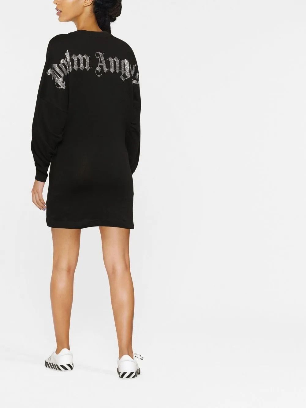 Palm Angels o1y1125 Mini Dress in Black Size S / US 4 / IT 40 - 4 Thumbnail
