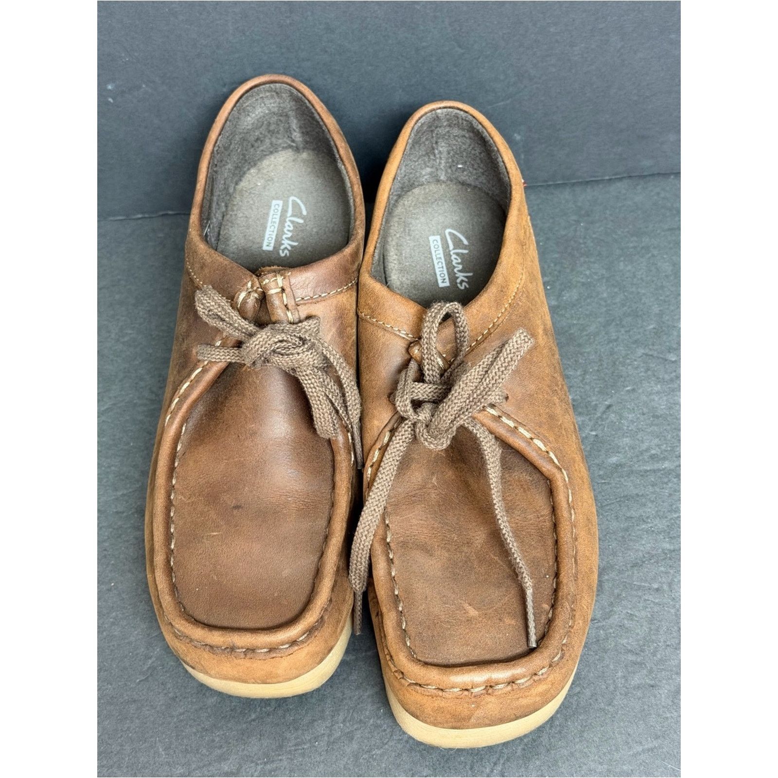 Clarks Clarks Padmora Brown Leather Moccasin Casual Shoes Women's 7 Size US 7 / IT 37 - 6 Thumbnail