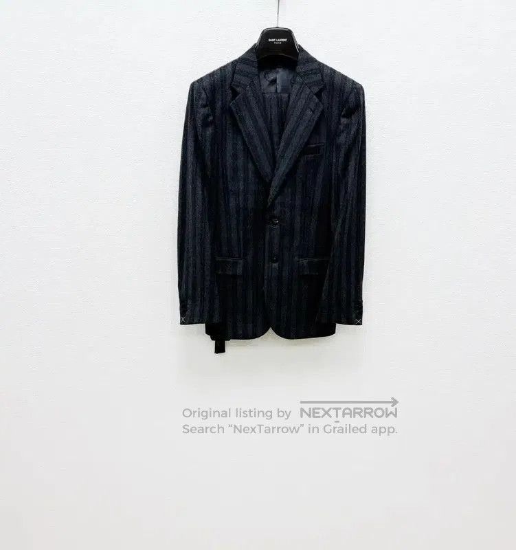 Versace Versace Men's Dark Gray Wool Long Sleeve Jacket . Size US S / EU 44-46 / 1 - 1 Thumbnail