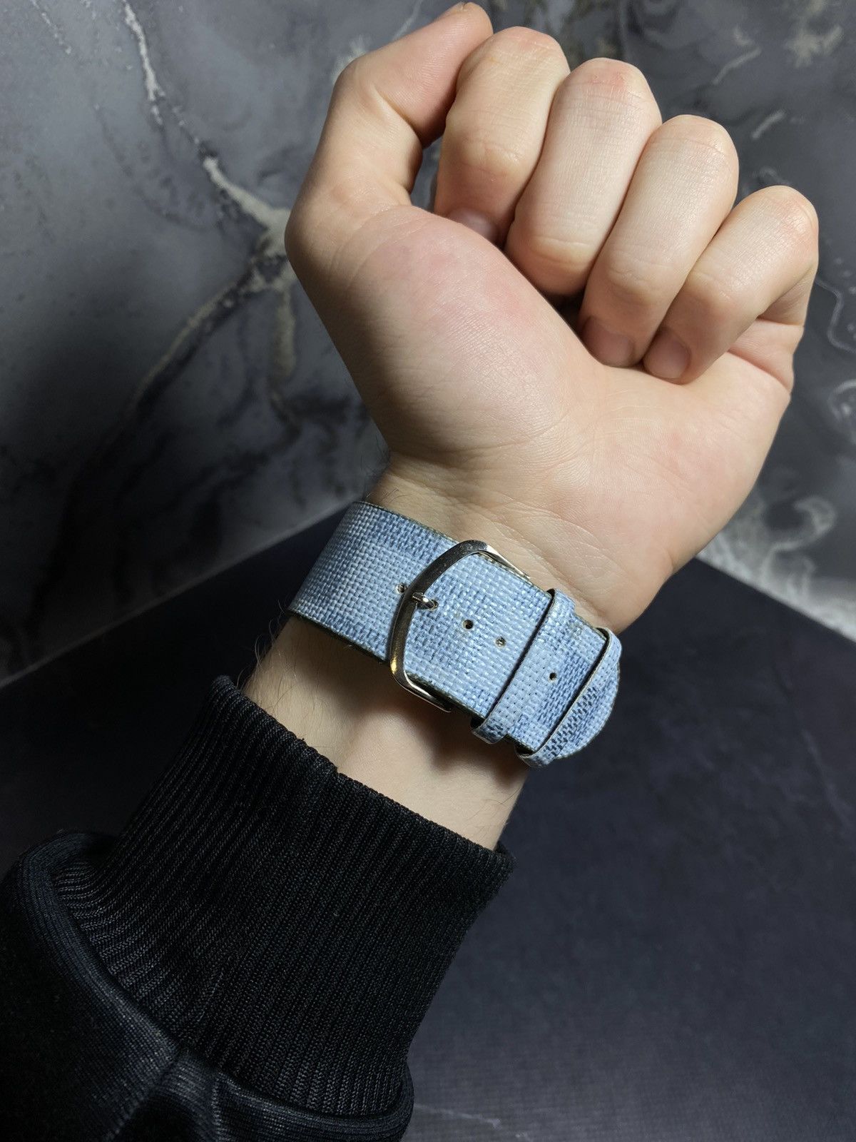 Jewelry × Vintage Goldtime Square Quartz Watch Checkered Strap Vintage Size ONE SIZE - 4 Thumbnail