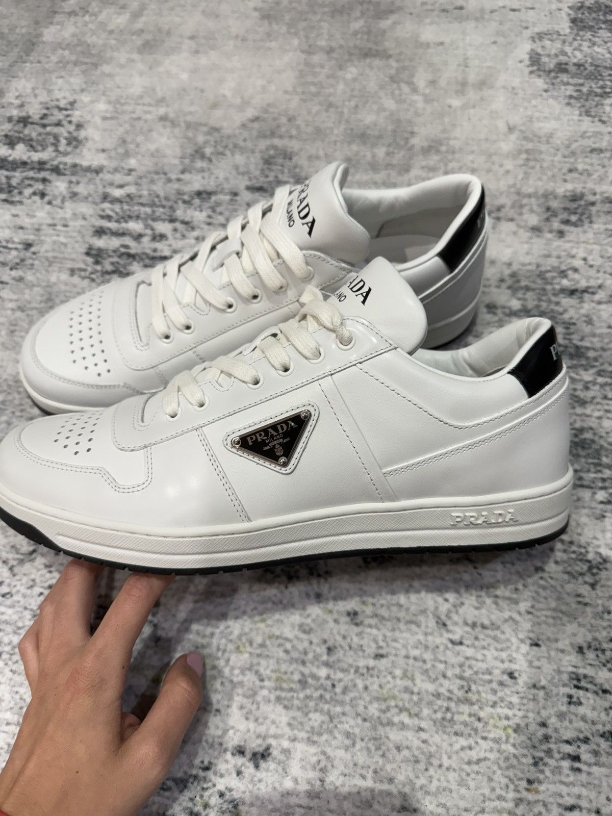 Prada Prada leather sneakers Size US 9 / EU 42 - 1 Thumbnail