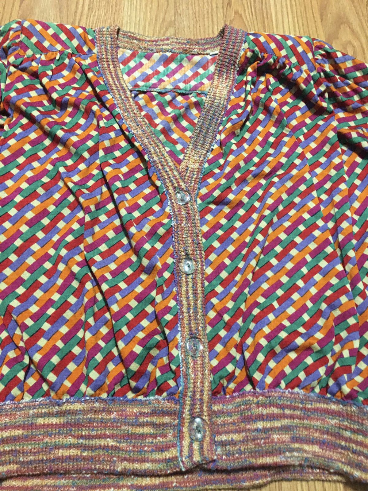 Missoni × Vintage MISSONI Vintage 1970s Wool Rare 2 Pieces Skirt Suit Sz M Size 28" / US 6 / IT 42 - 8 Thumbnail