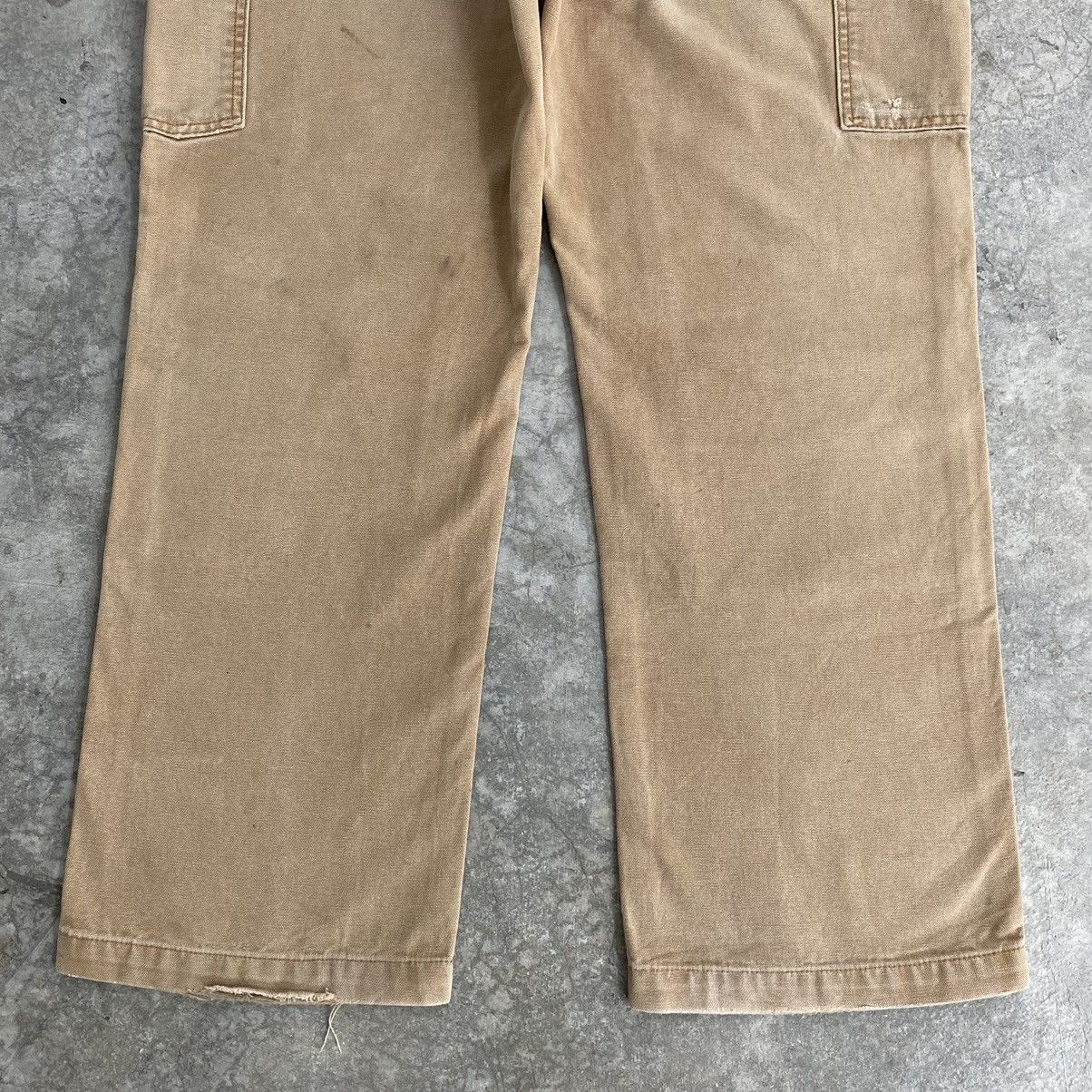 Carhartt VTG Carhartt Double Knee Faded Distressed Carpenter Pants Size US 37 - 21 Thumbnail