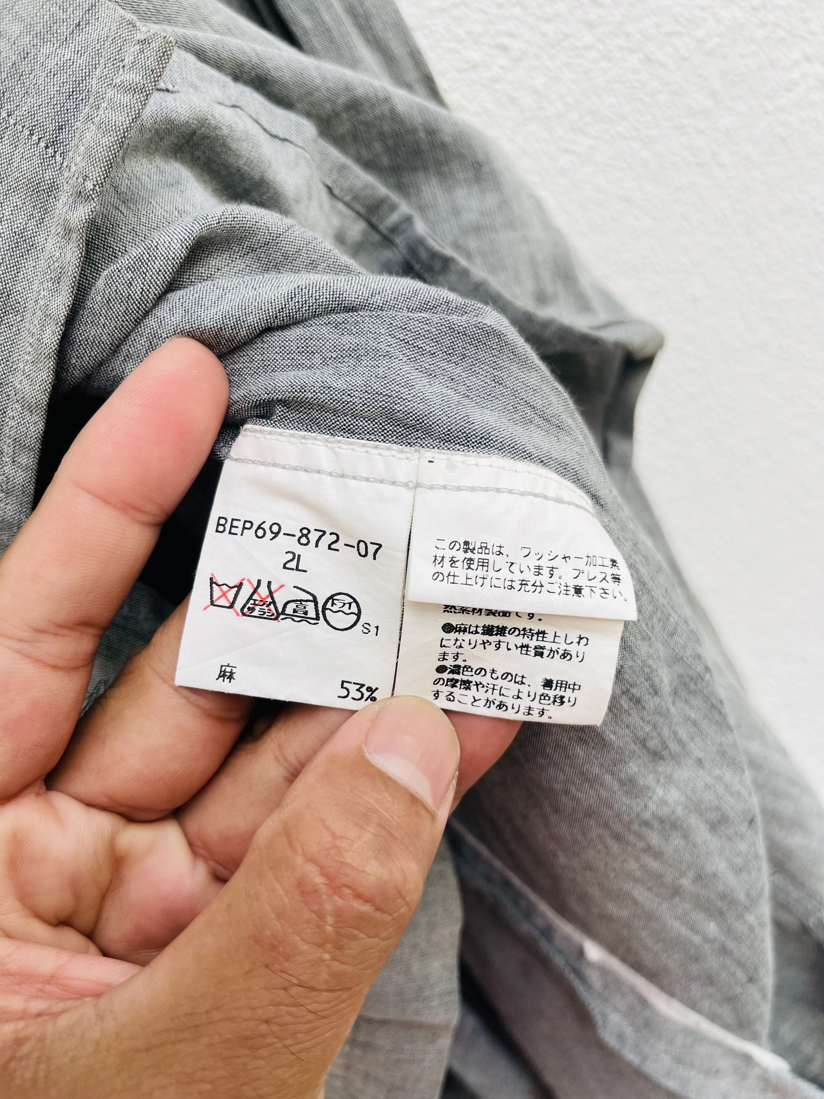 Burberry × Japanese Brand × Vintage Vintage Burberry London Grey Button Up Fashion Style Size US XL / EU 56 / 4 - 15 Thumbnail