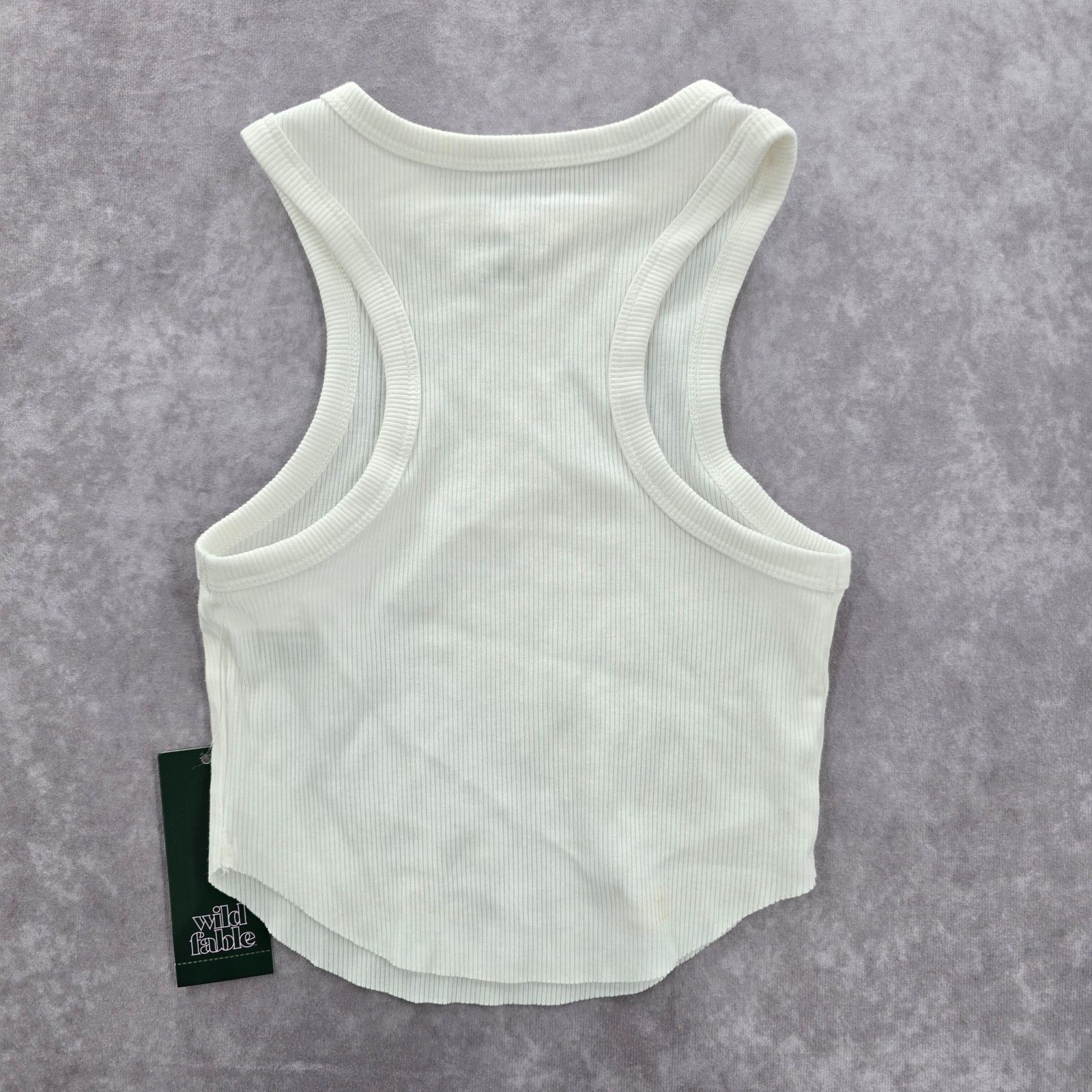 Other Wild Fable White Ribbed Sleeveless Tank Top XXS Size XXS / US 00 / IT 34 - 2 Thumbnail